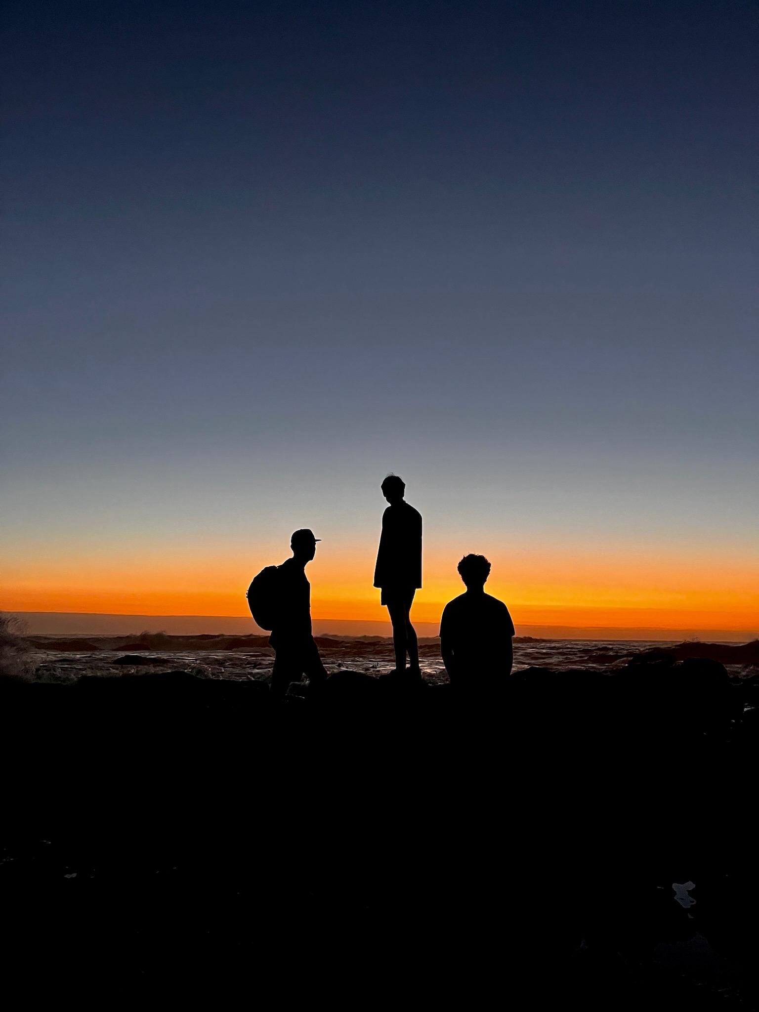 With my friends during one of many amazing sunsets in Cape Town