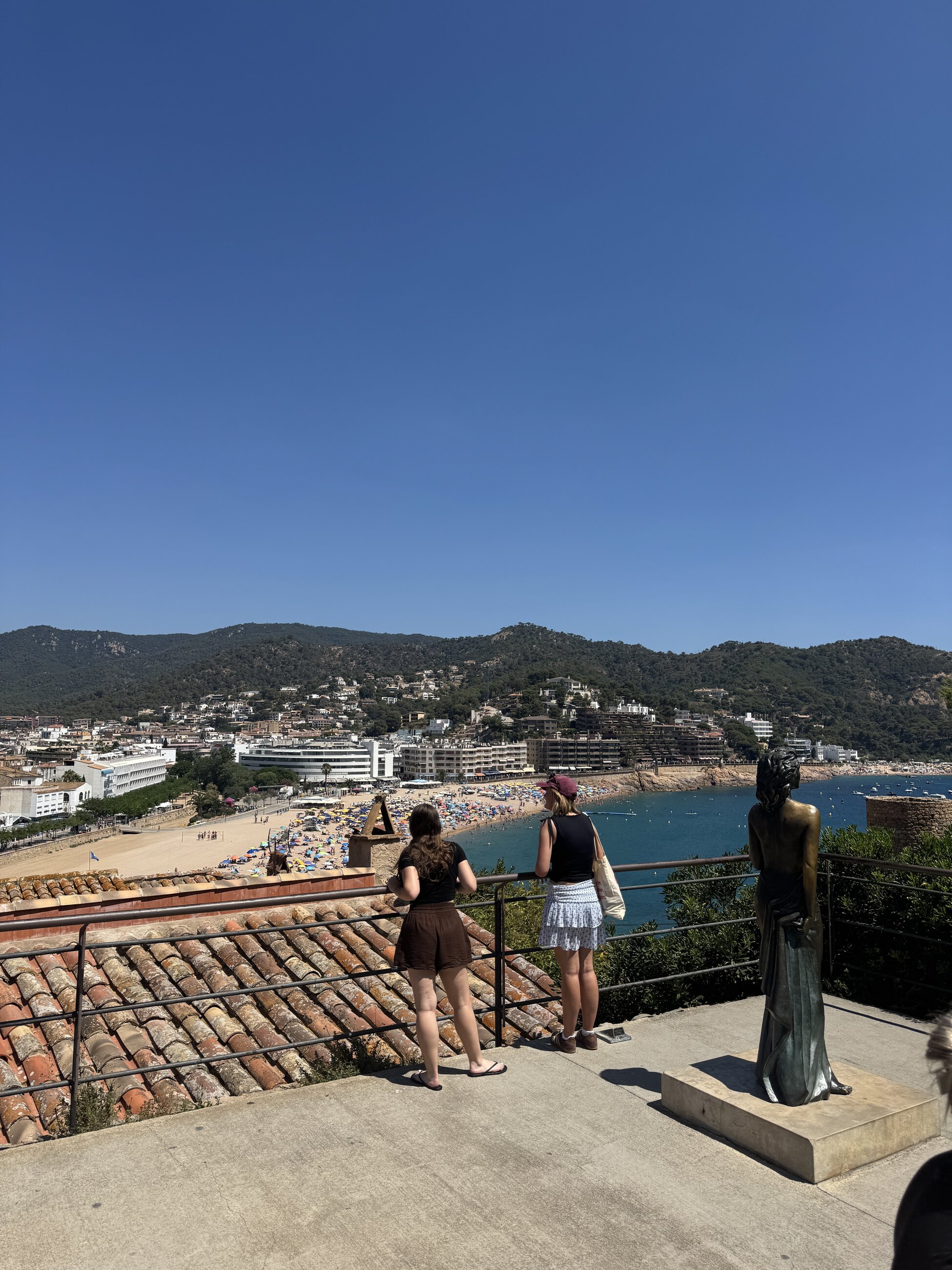 Me and another intern at Tossa de mar, a weekend day trip! 
