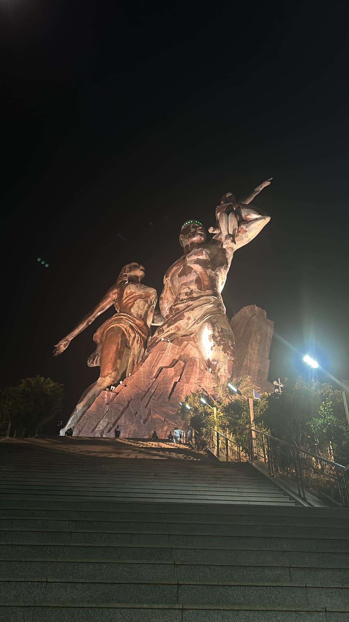 tallest statue in africa was in the capital where we stayed in senegal