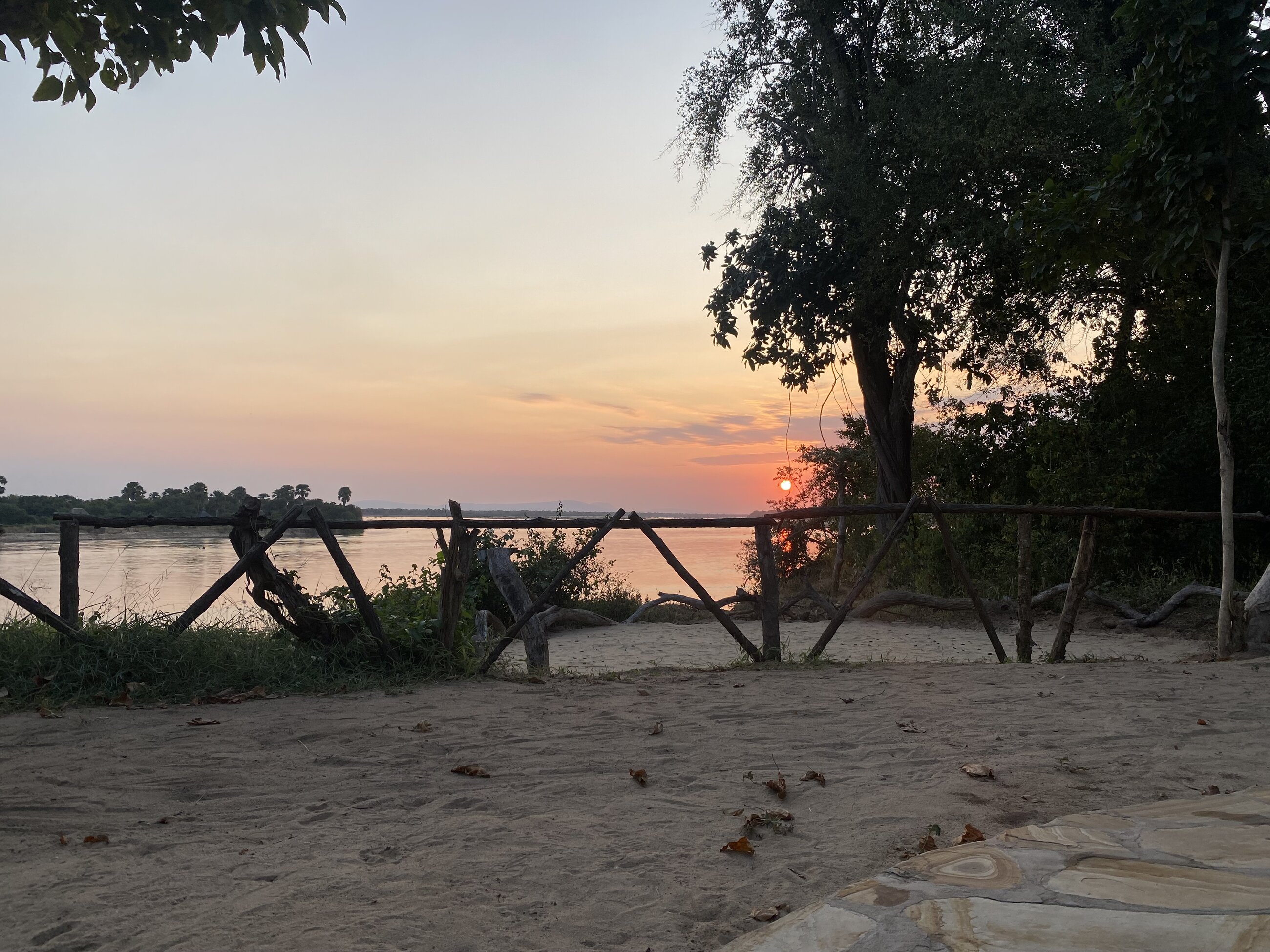 Sunset at safari accommodations