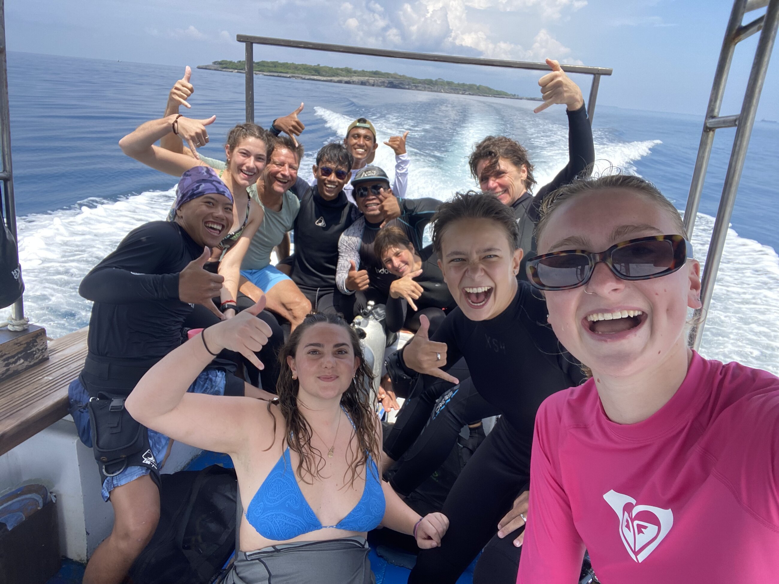 Seeing a Mola on our Coral ID dive