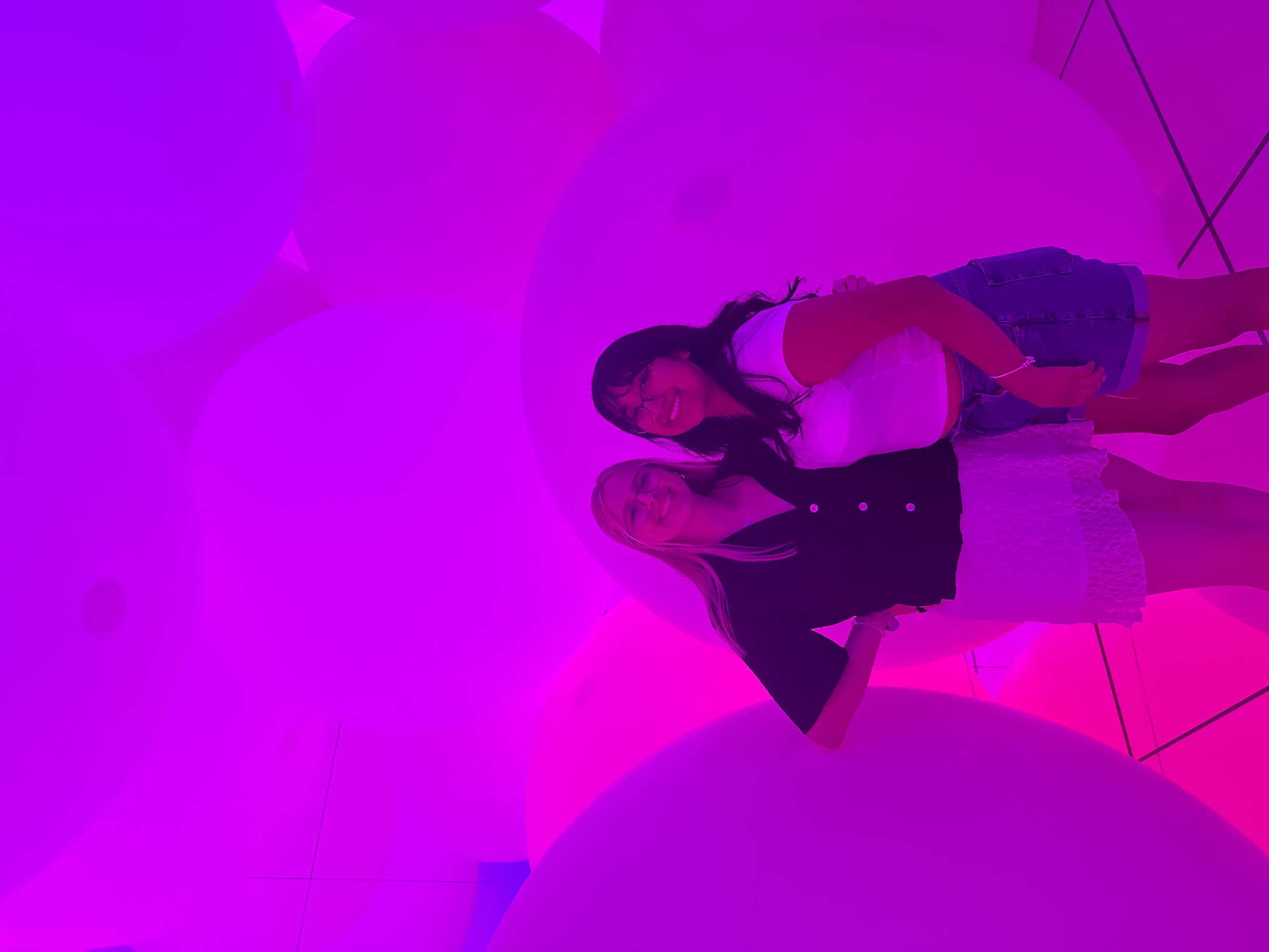 Me and another intern at teamLab Planets