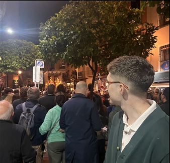 La Semana Santa in Sevilla (Ran into a Betis player right here!)
