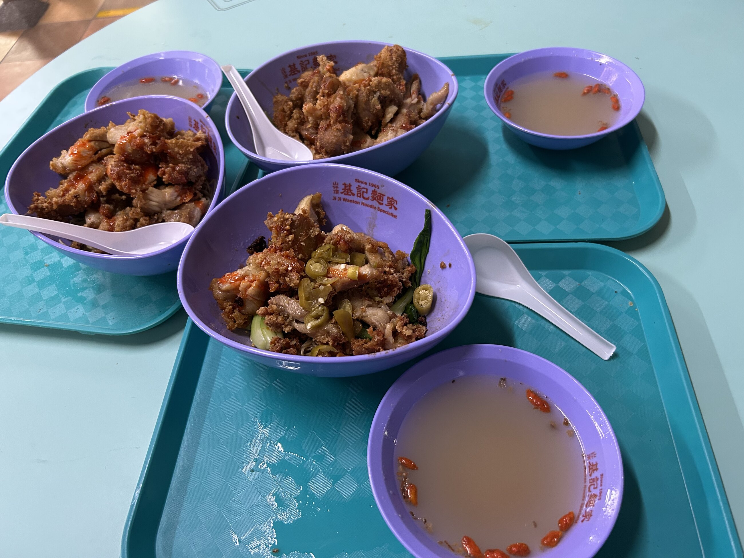 Food from a local hawker center