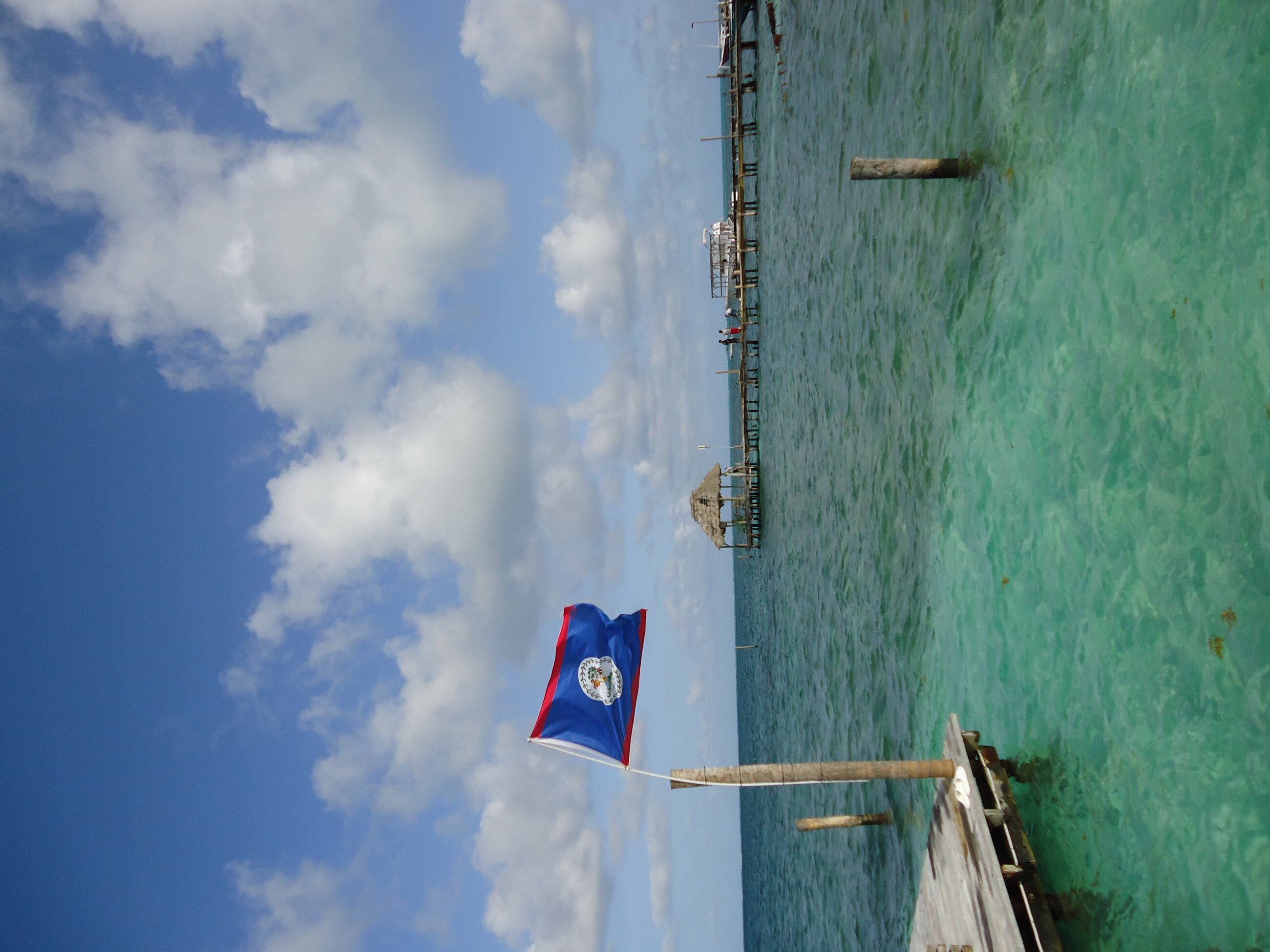 Clear waters at Caye Caulker!