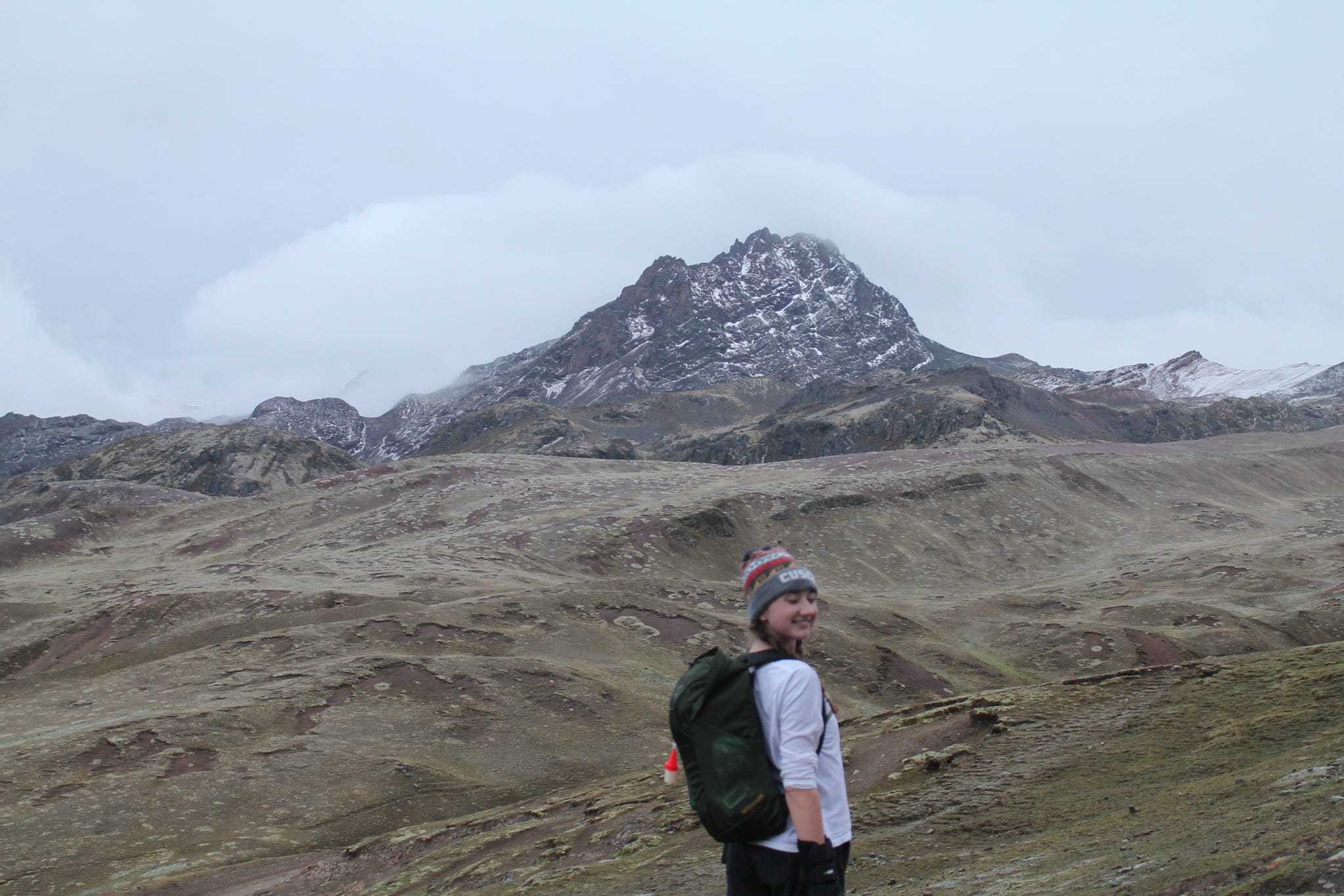 Hiking up to Rainbow Mountain