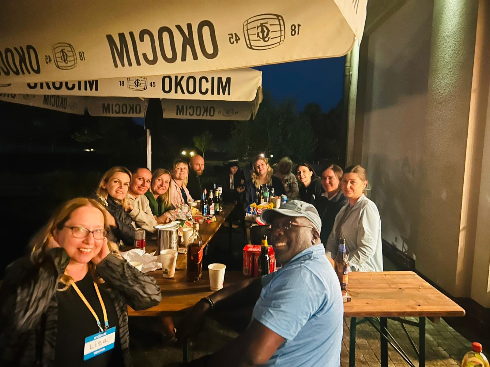A little unpaid overtime mentoring our Polish guests.