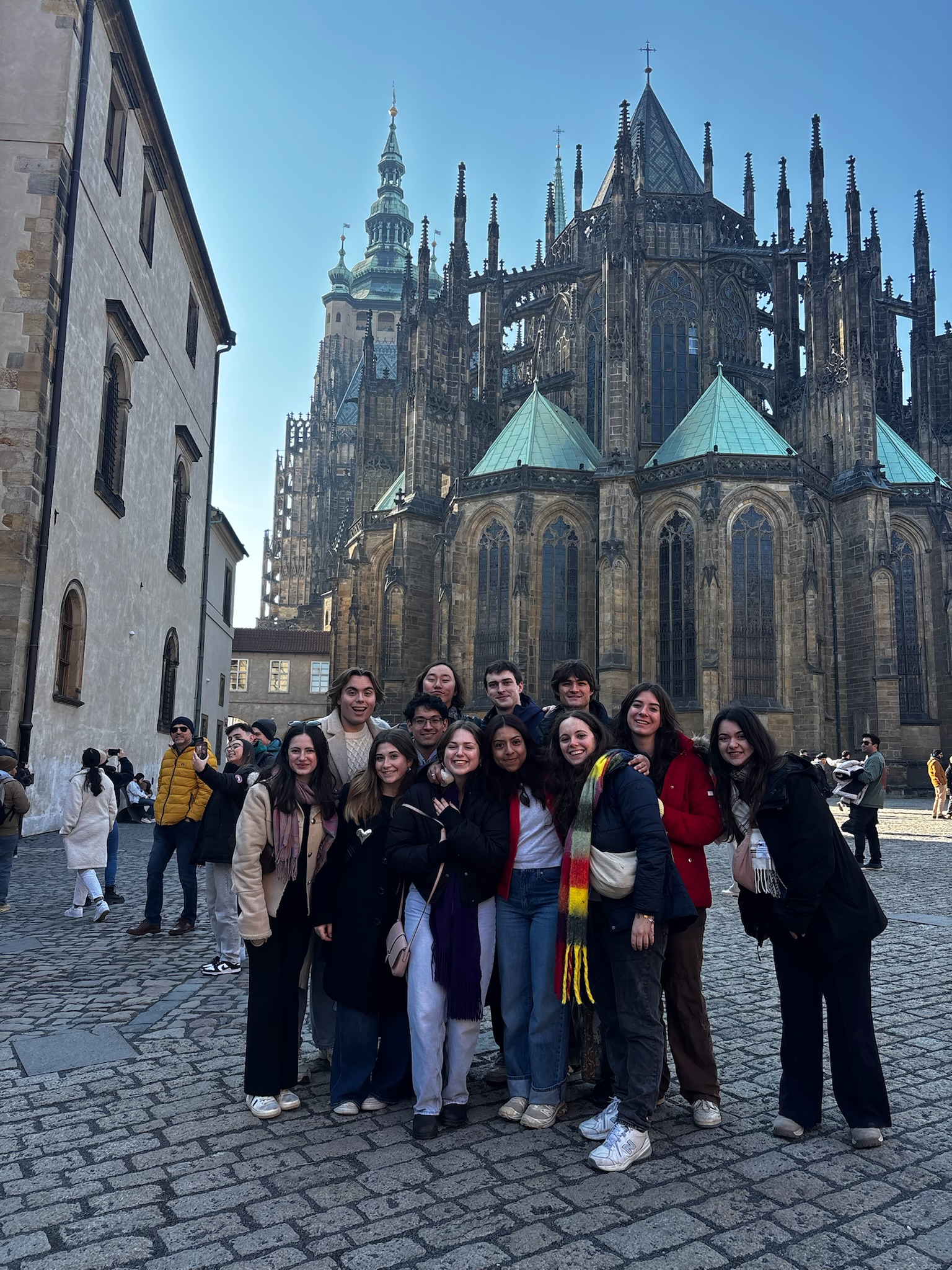 Group of IES Abroad Berlin Students in Dresden, Germany, March 2025