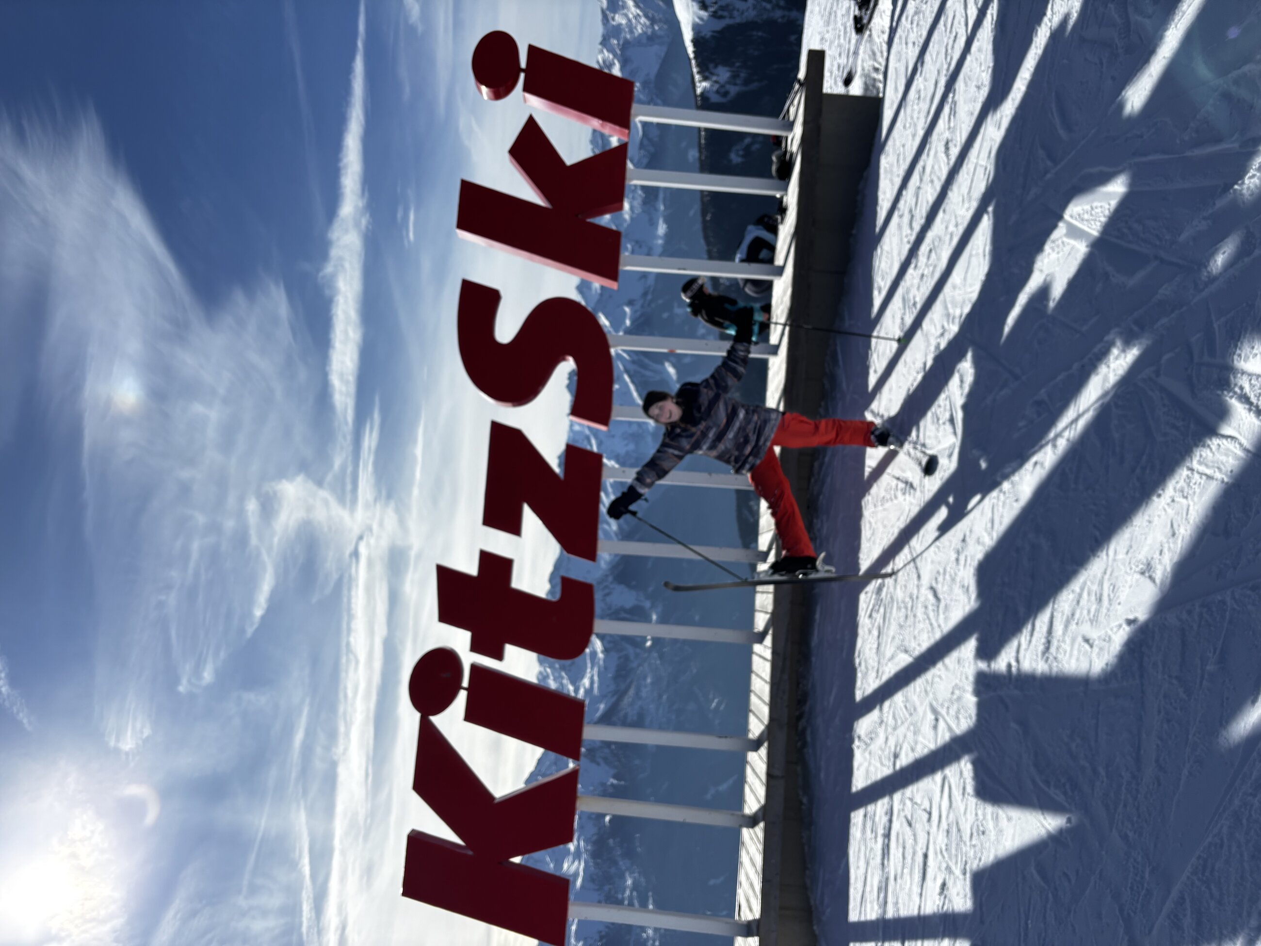 Ainsley Braun skiing in Kitzbuhel, Austria, February 2025