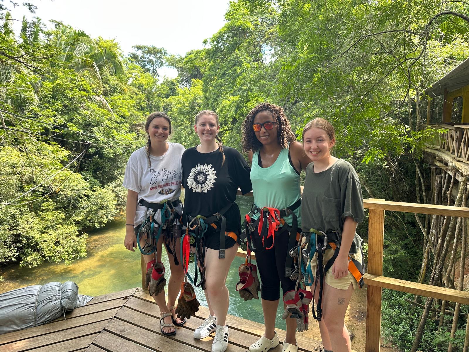 Ziplining in the jungle!