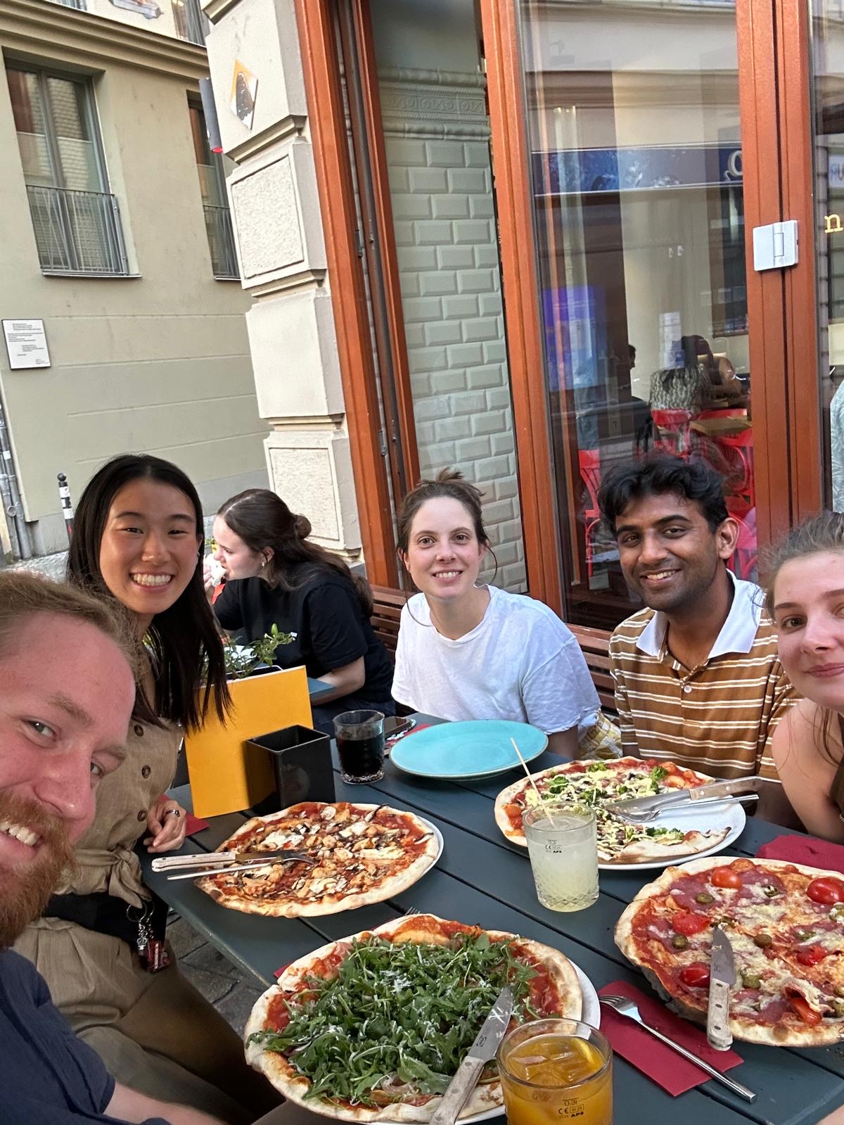 Dinner with other volunteers