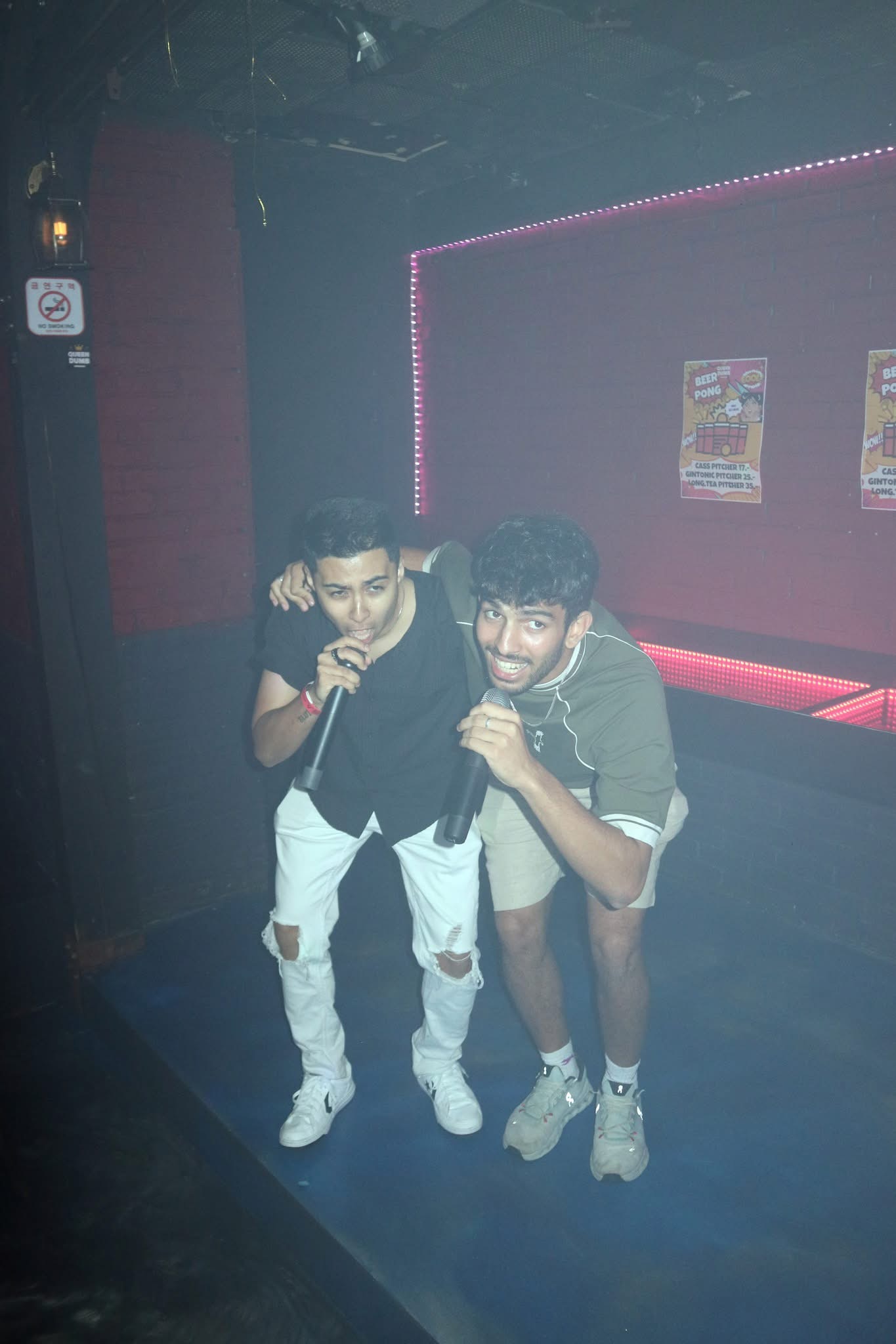 Karaoke at bar