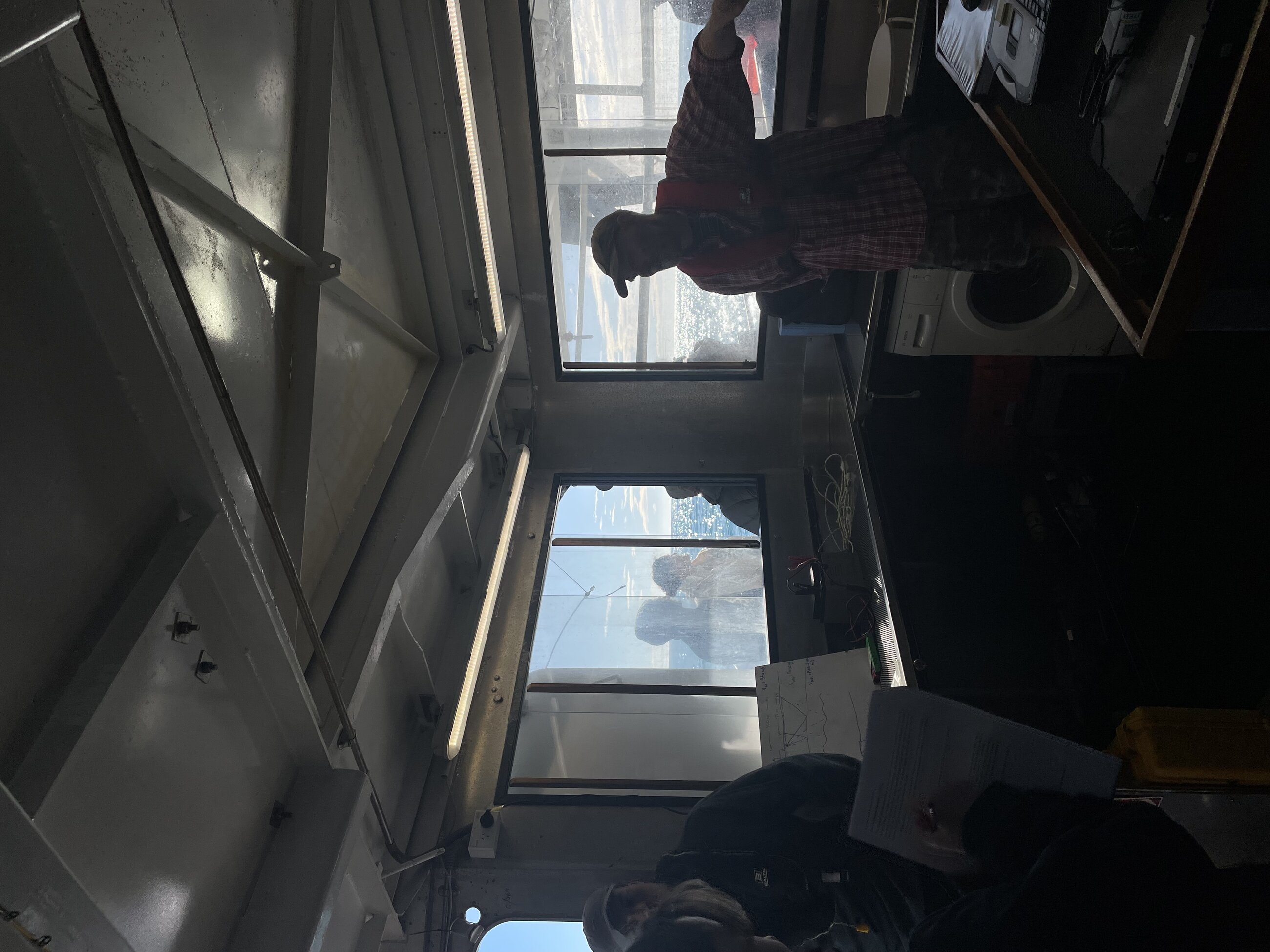 field trip on the university's research boat