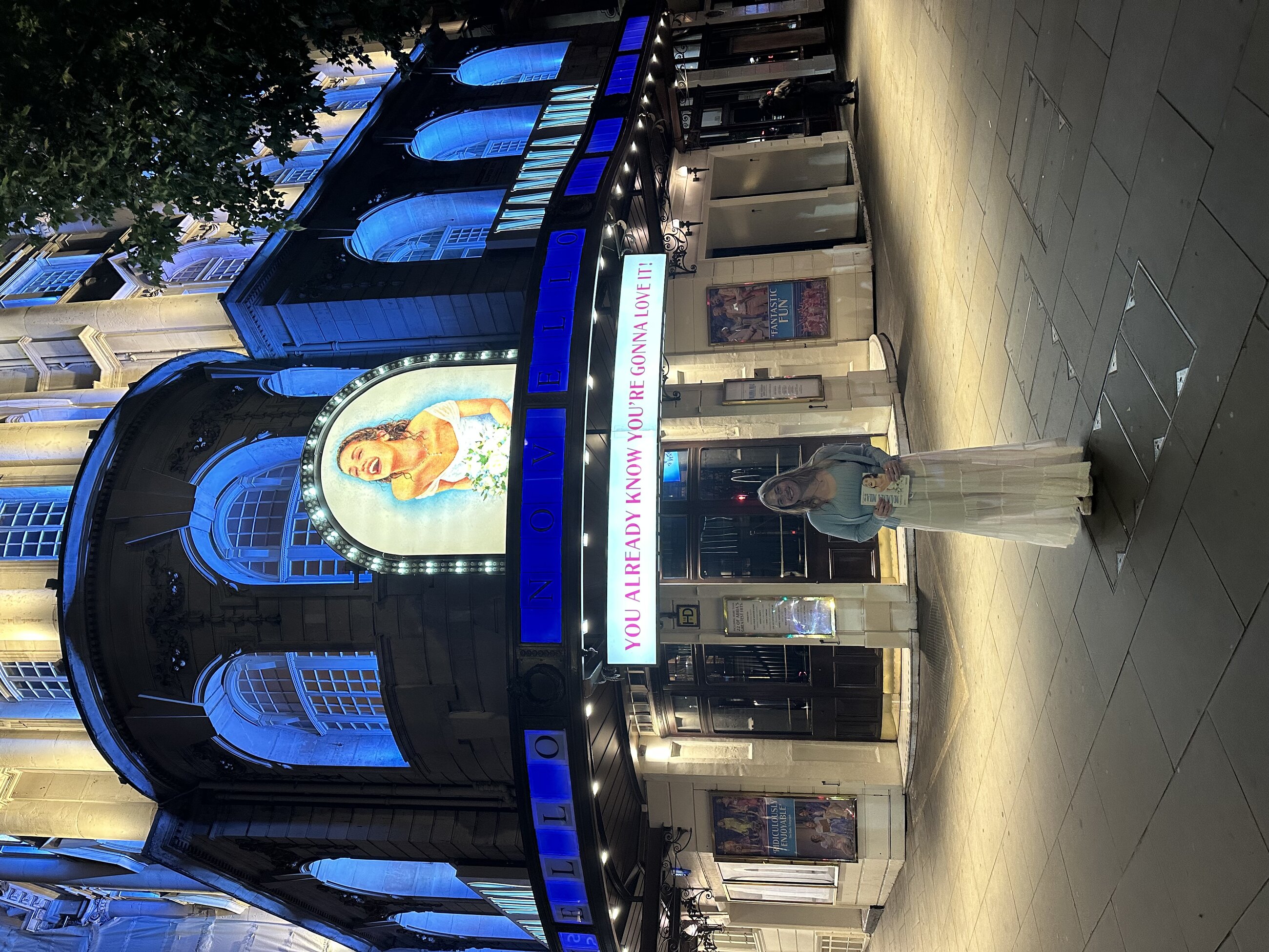 Outside the best show on the West End, Mamma Mia!