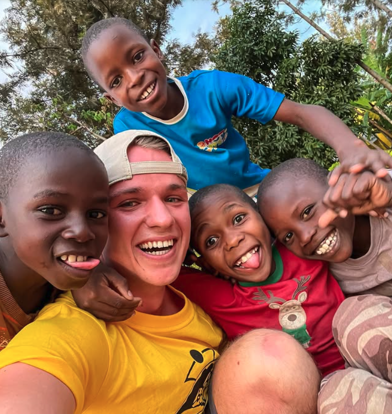 With the kids
