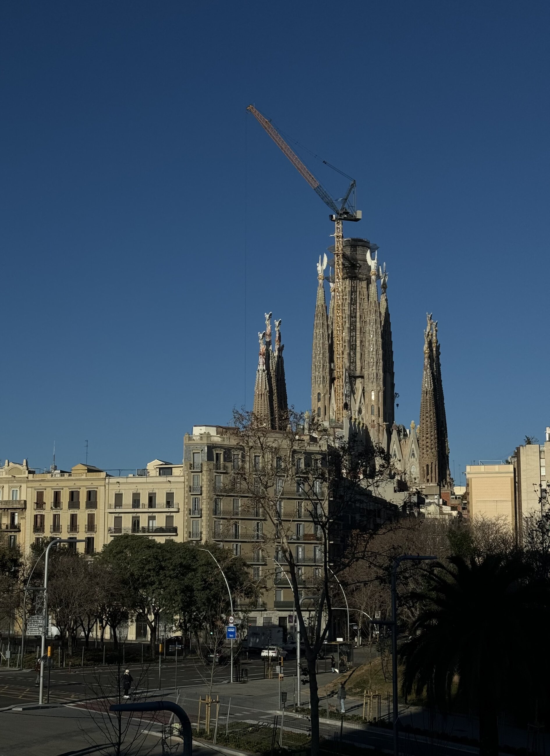 View of la sagrada familia from my apartment