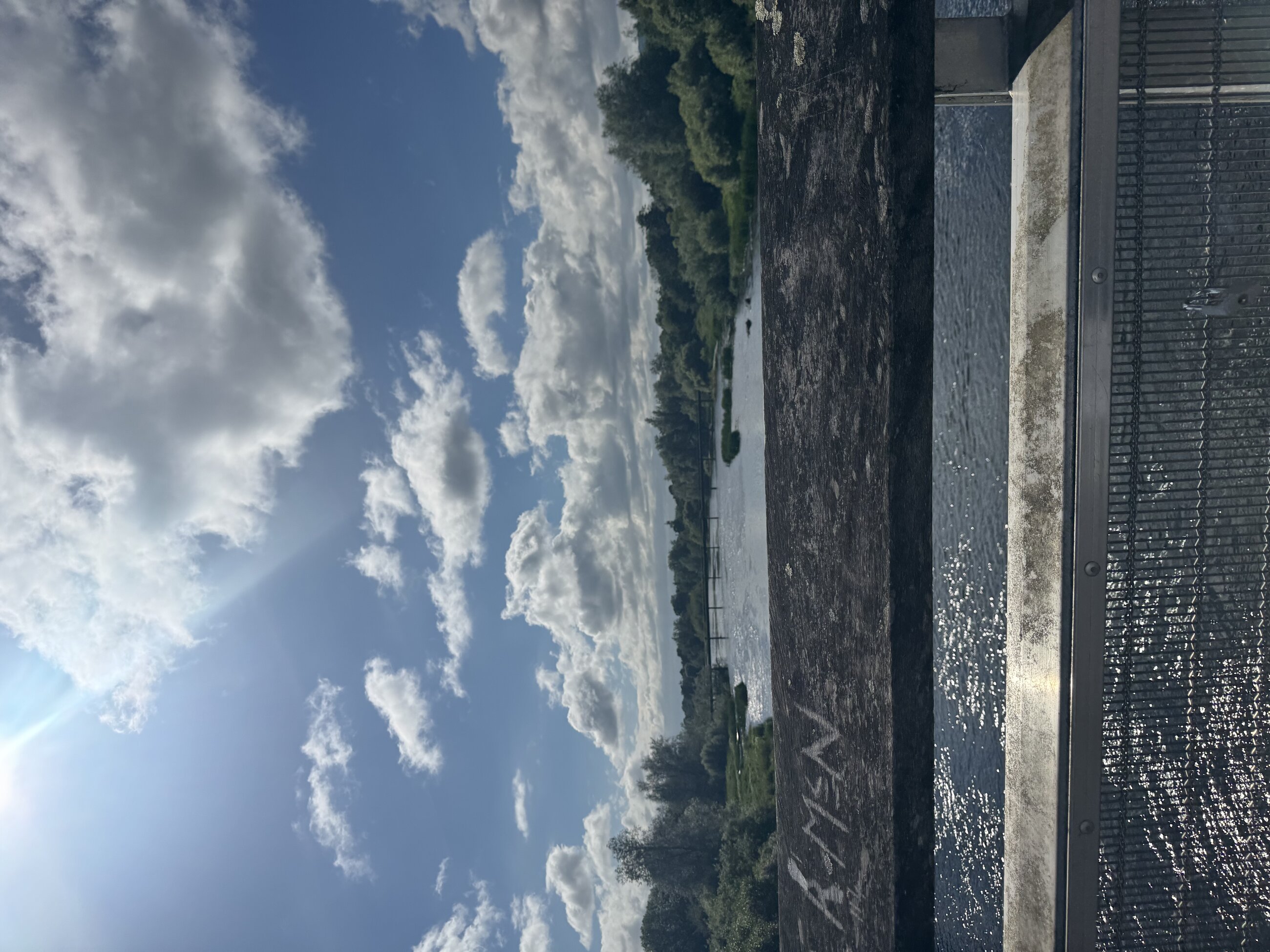 View of the River Shannon on the bridge at UL