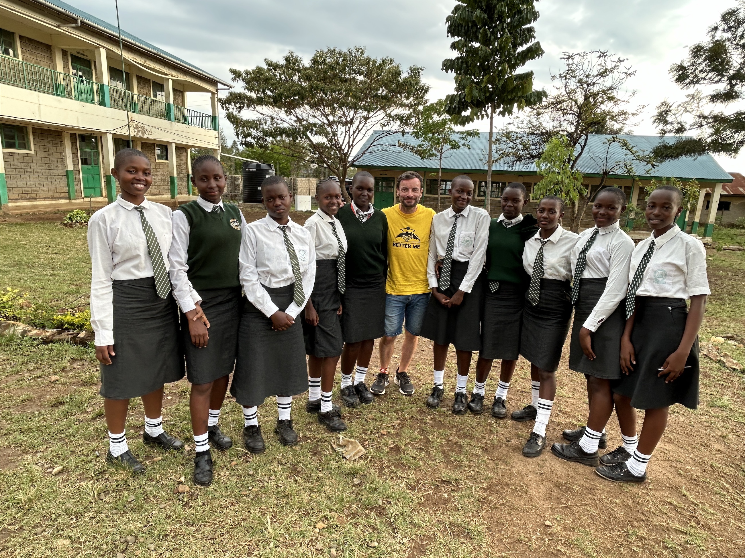With the German class at the Kudho school