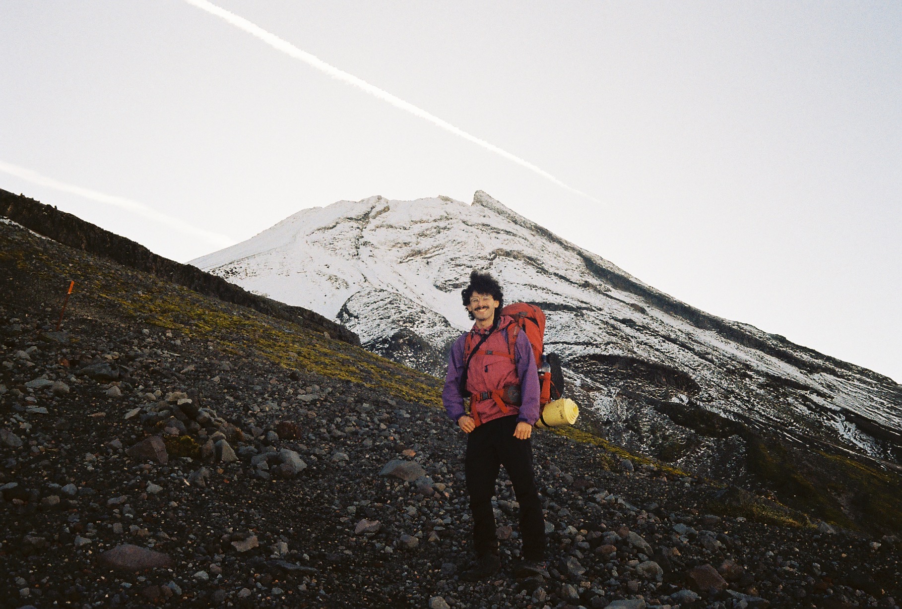 Approaching the summit of the breathtaking Mt. Taranaki 