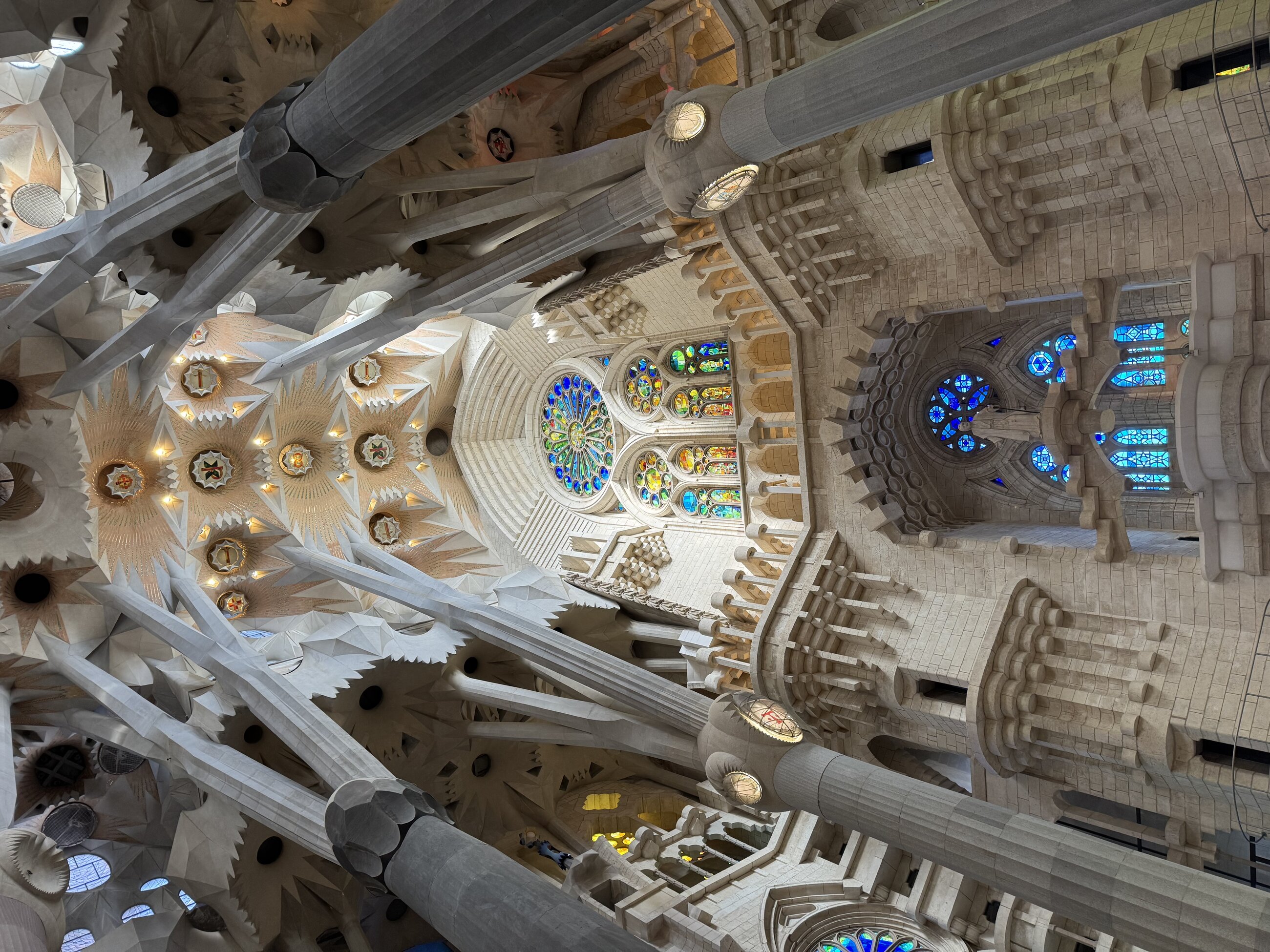 Inside the Sagrada Familia!
