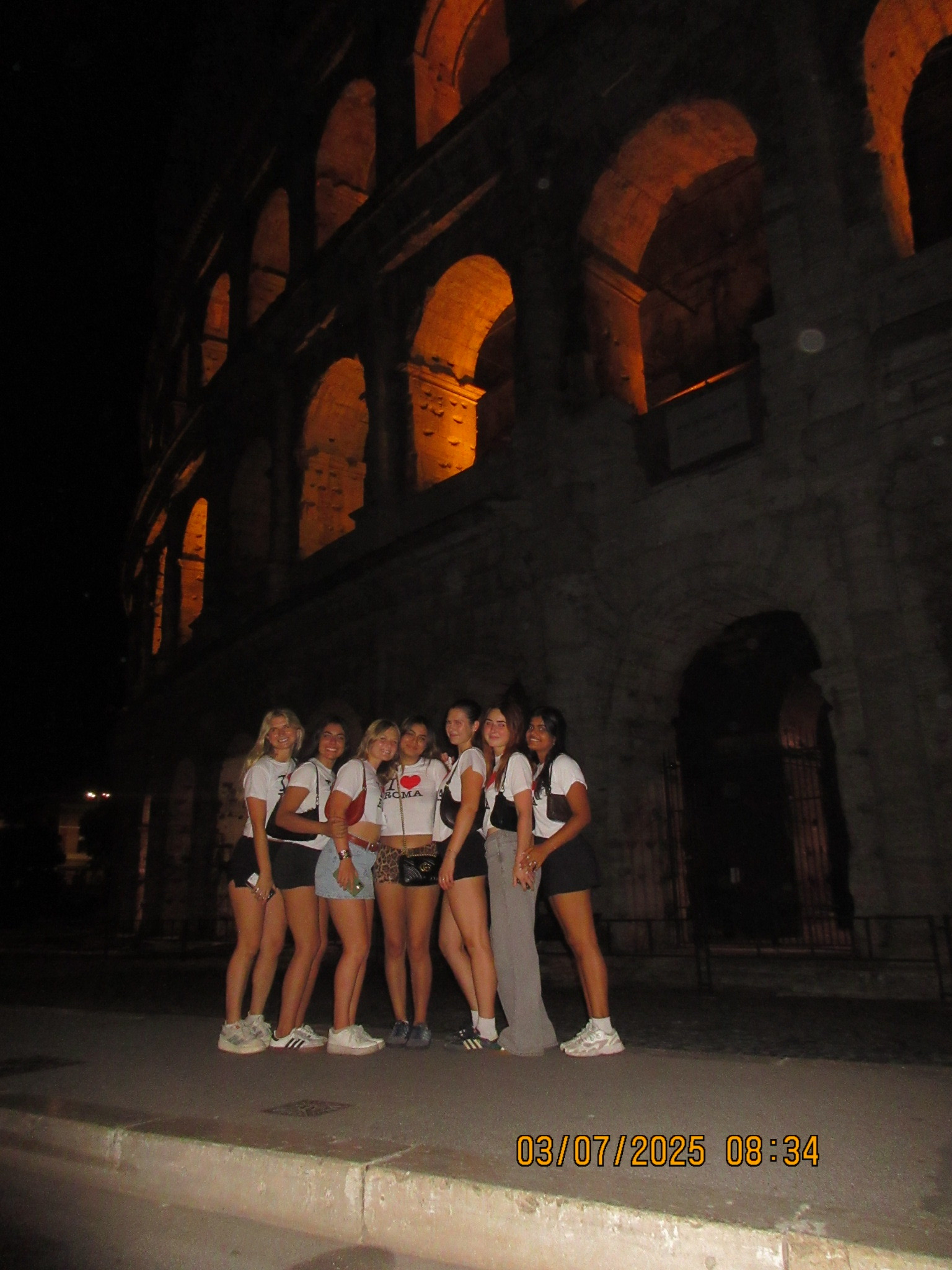 Our last night, doing a tour around Rome! This was our stop at the Colosseum.