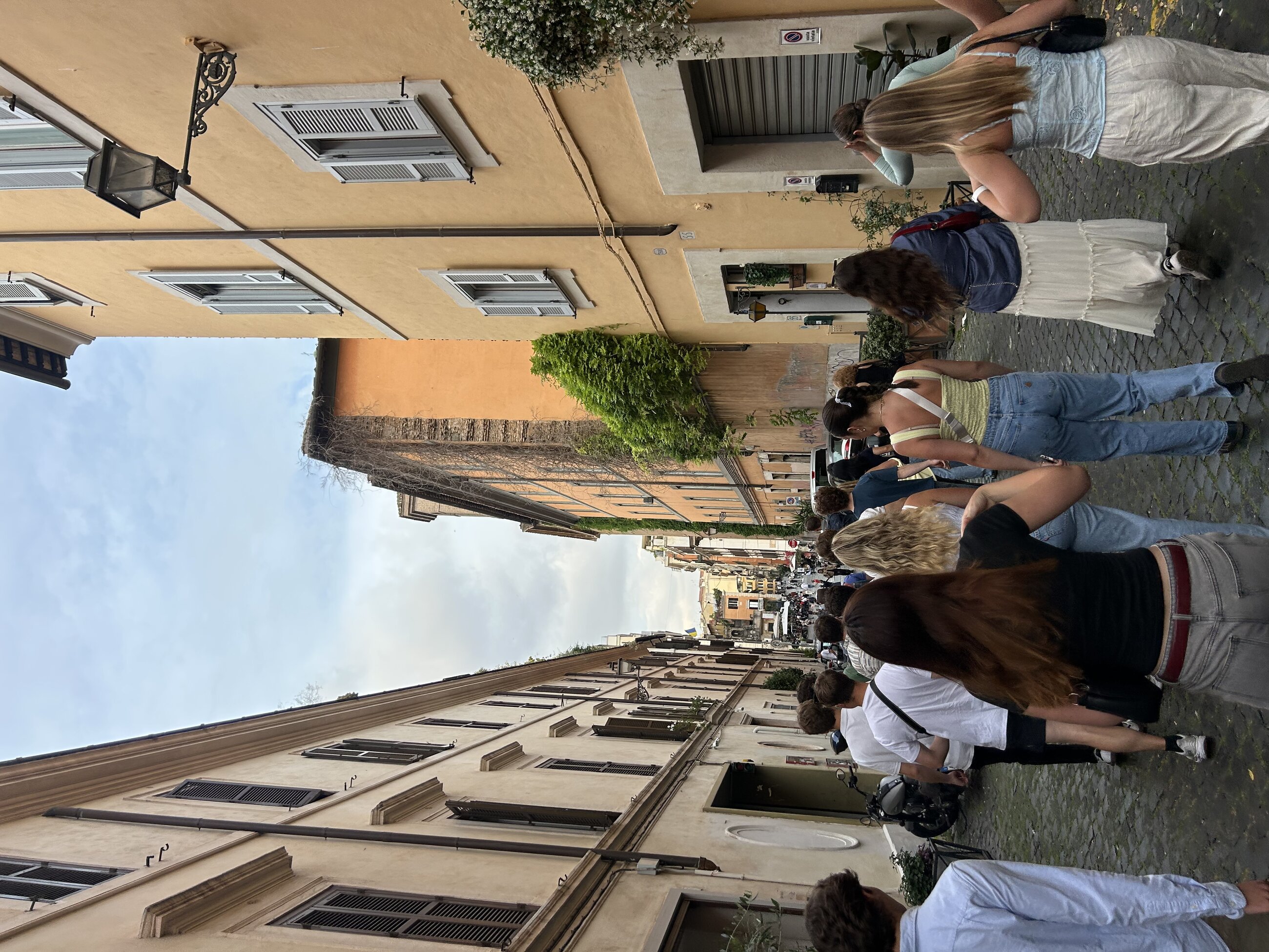 This day we did a walking tour of Monti with the CEA group, and we got free suppli's and gelato!