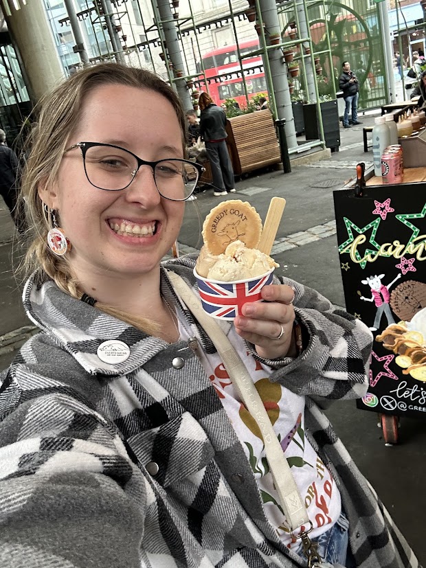 This is one of my favorite photos from my program! I got lost on my way to borough market, but it became a really funny tory and I got ice cream in the end so all was well!
