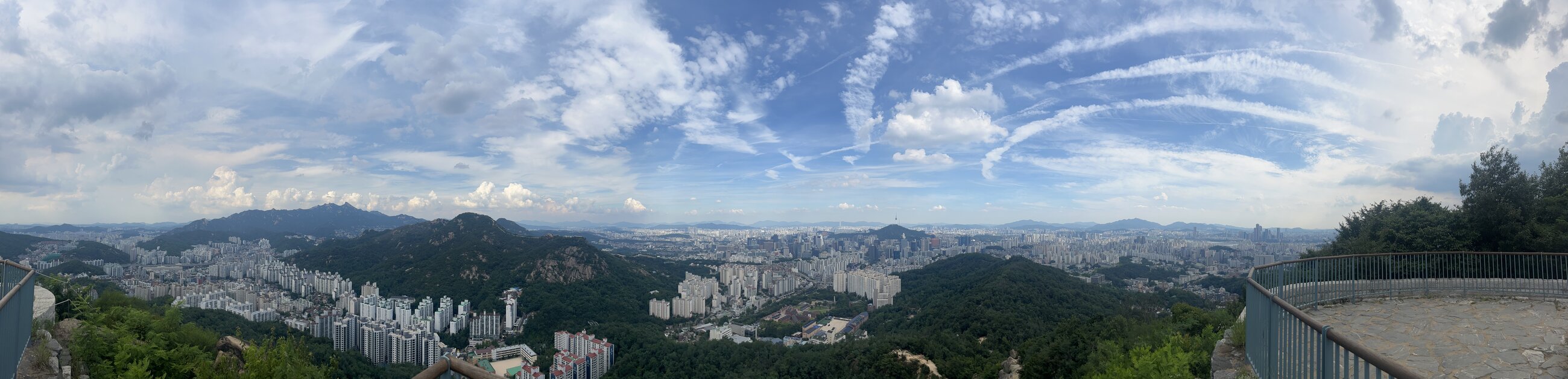 Seoul view from Dongbongsudae Peak - Inwangsan