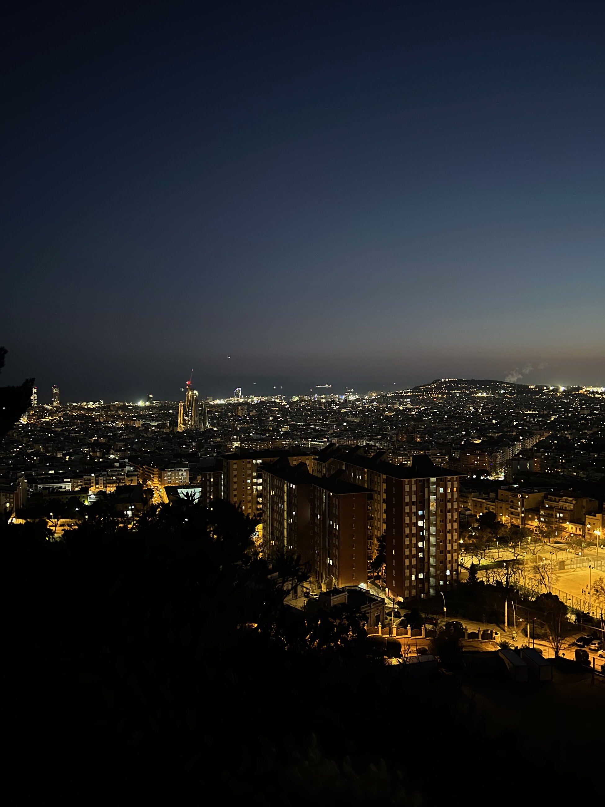 Barcelona City view from the bunkers hike after school!