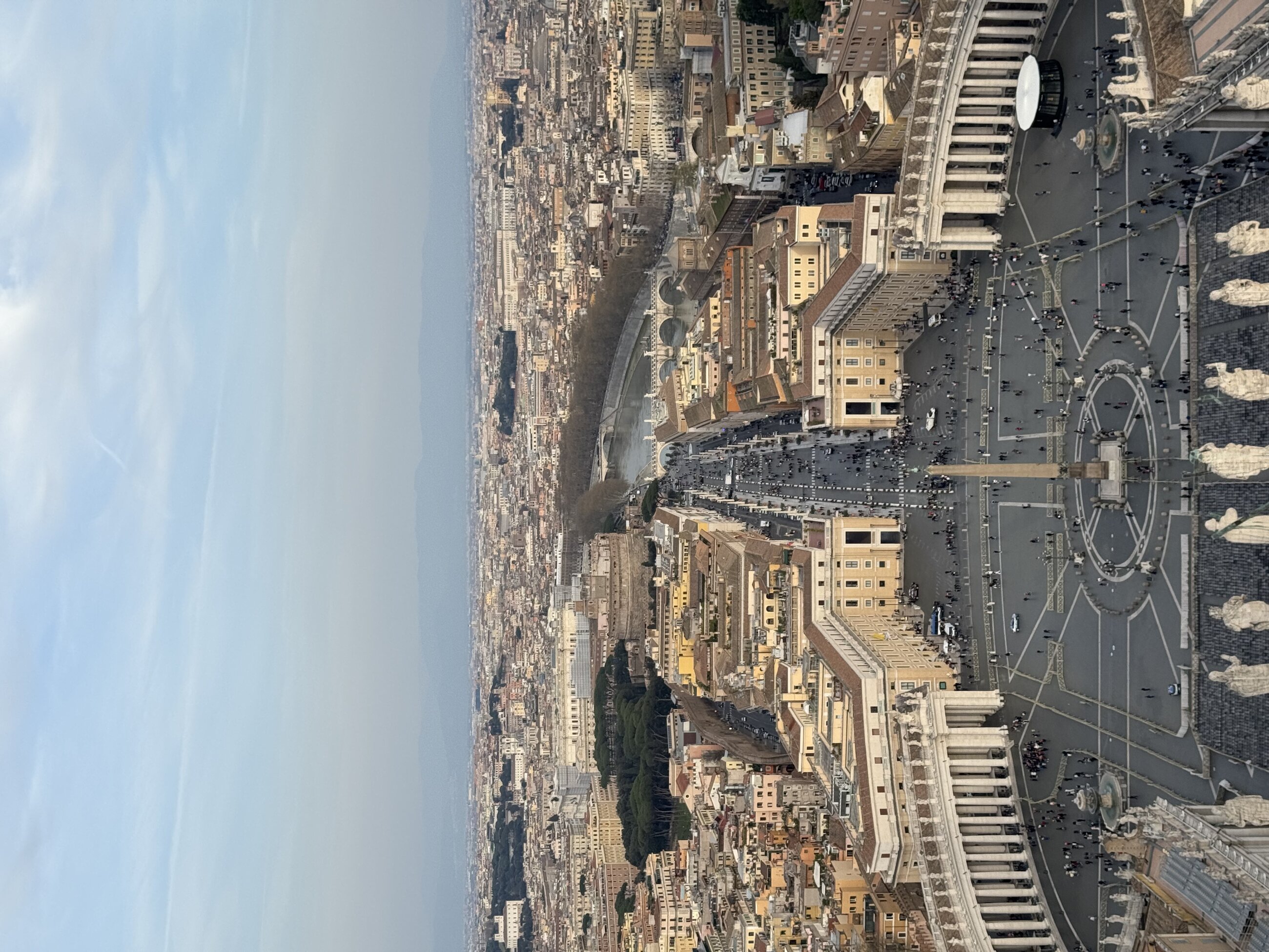 View from the top of St Peters Basilica