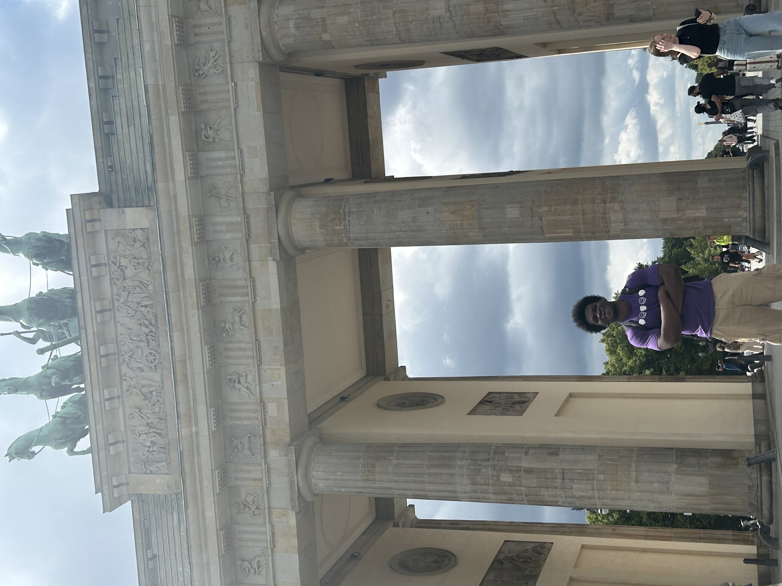 Posing at Brandesburg gate