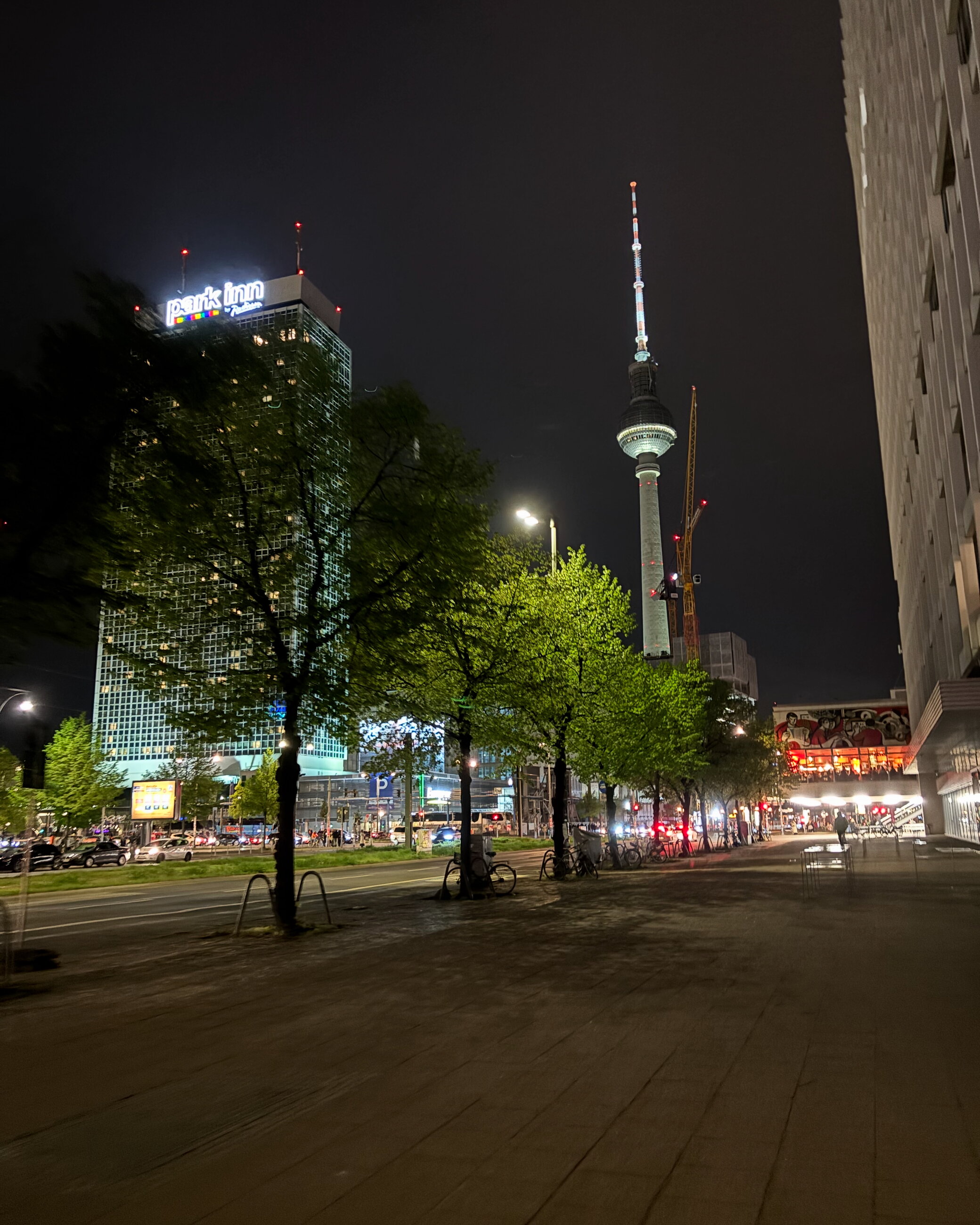 Alexanderplatz at night