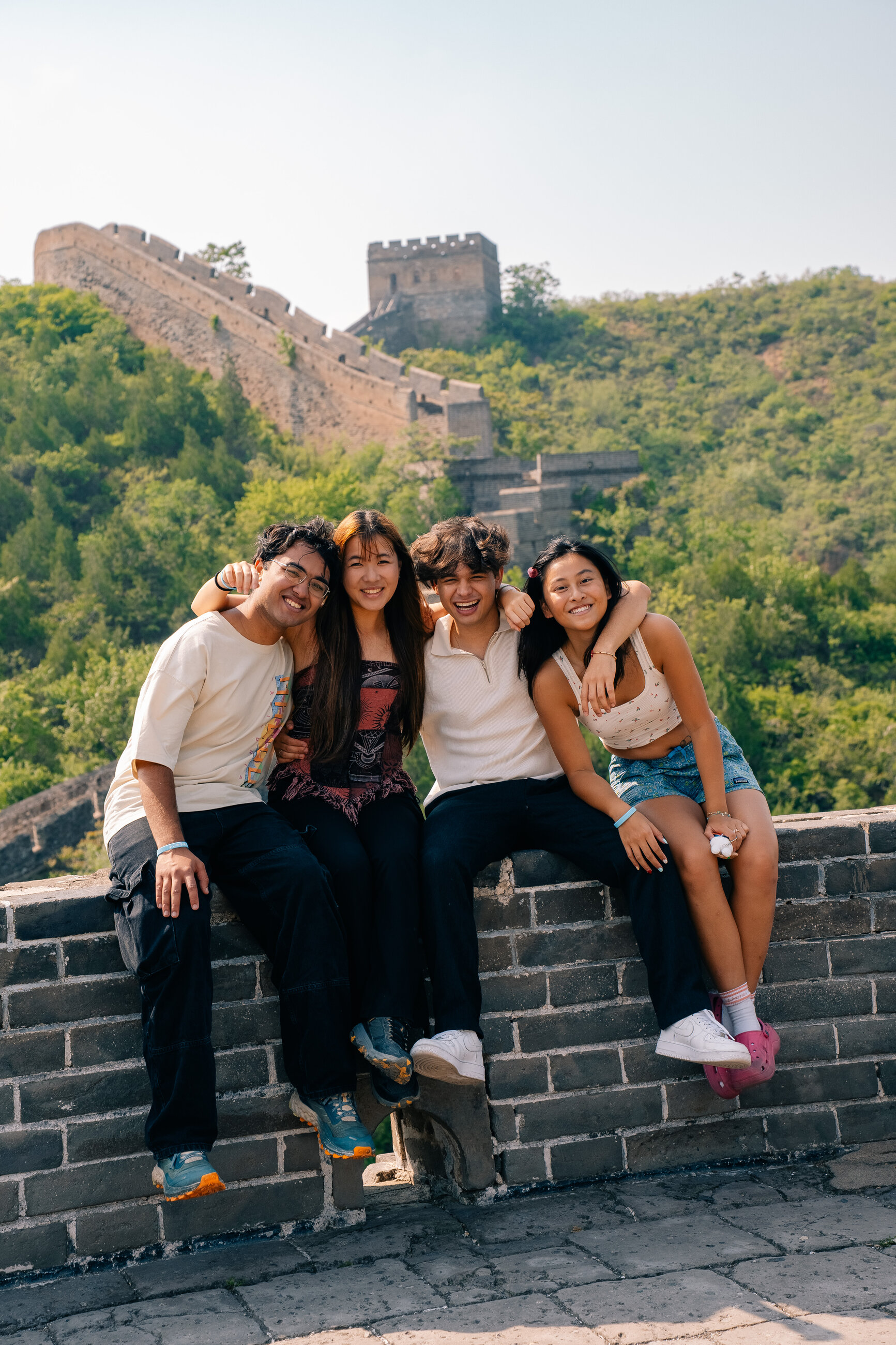 Me and my best friend at the Great Wall of china 