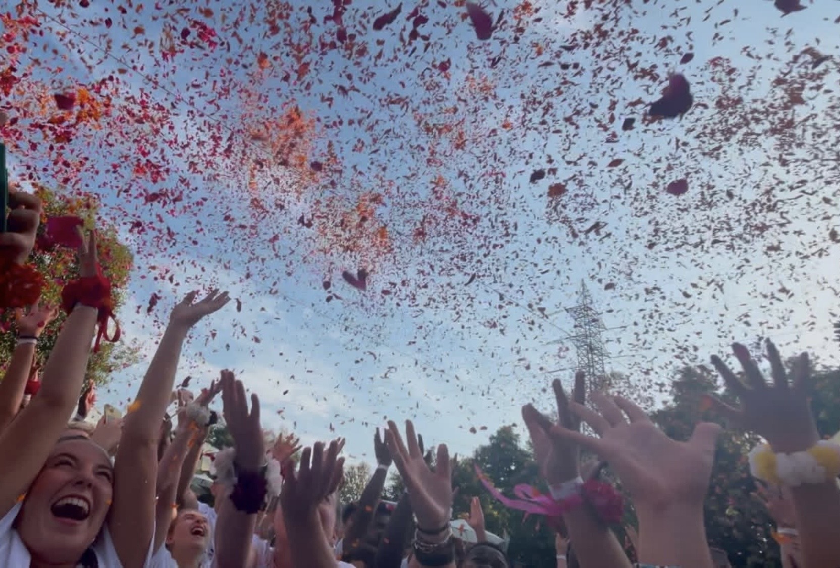 Celebrating holi in India