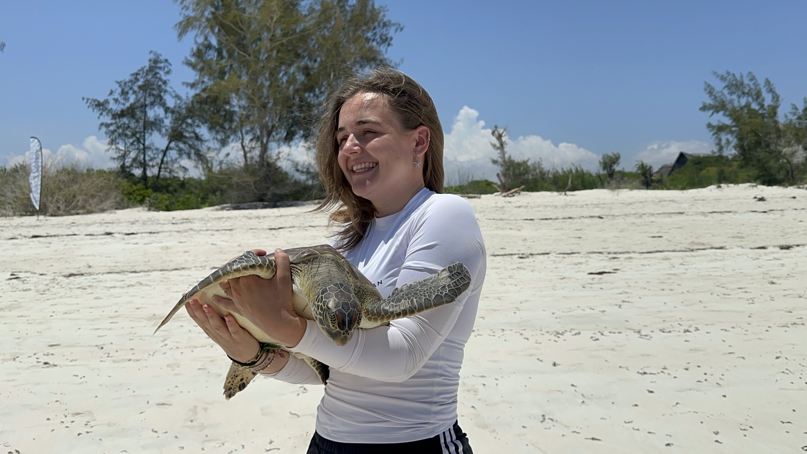 Learning about turtle rescue in Watamu