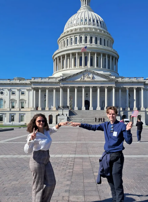 Me visting the Capitol in the US