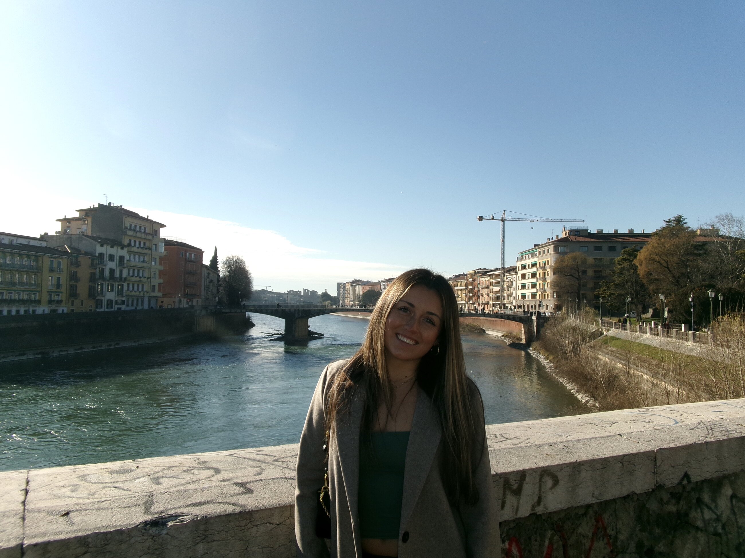 I loved walking near the river in Verona!