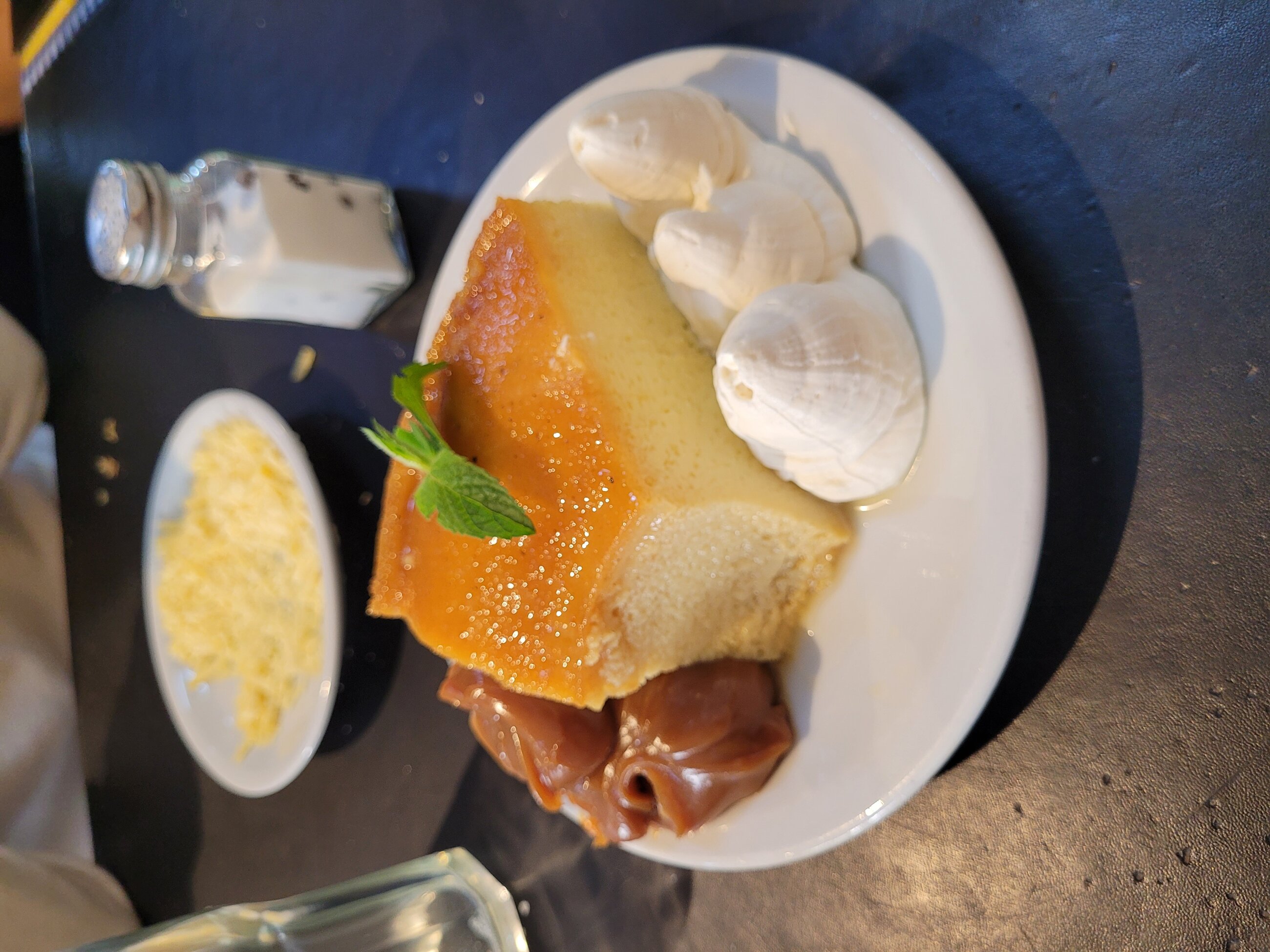 Flan con dulce de leche! 