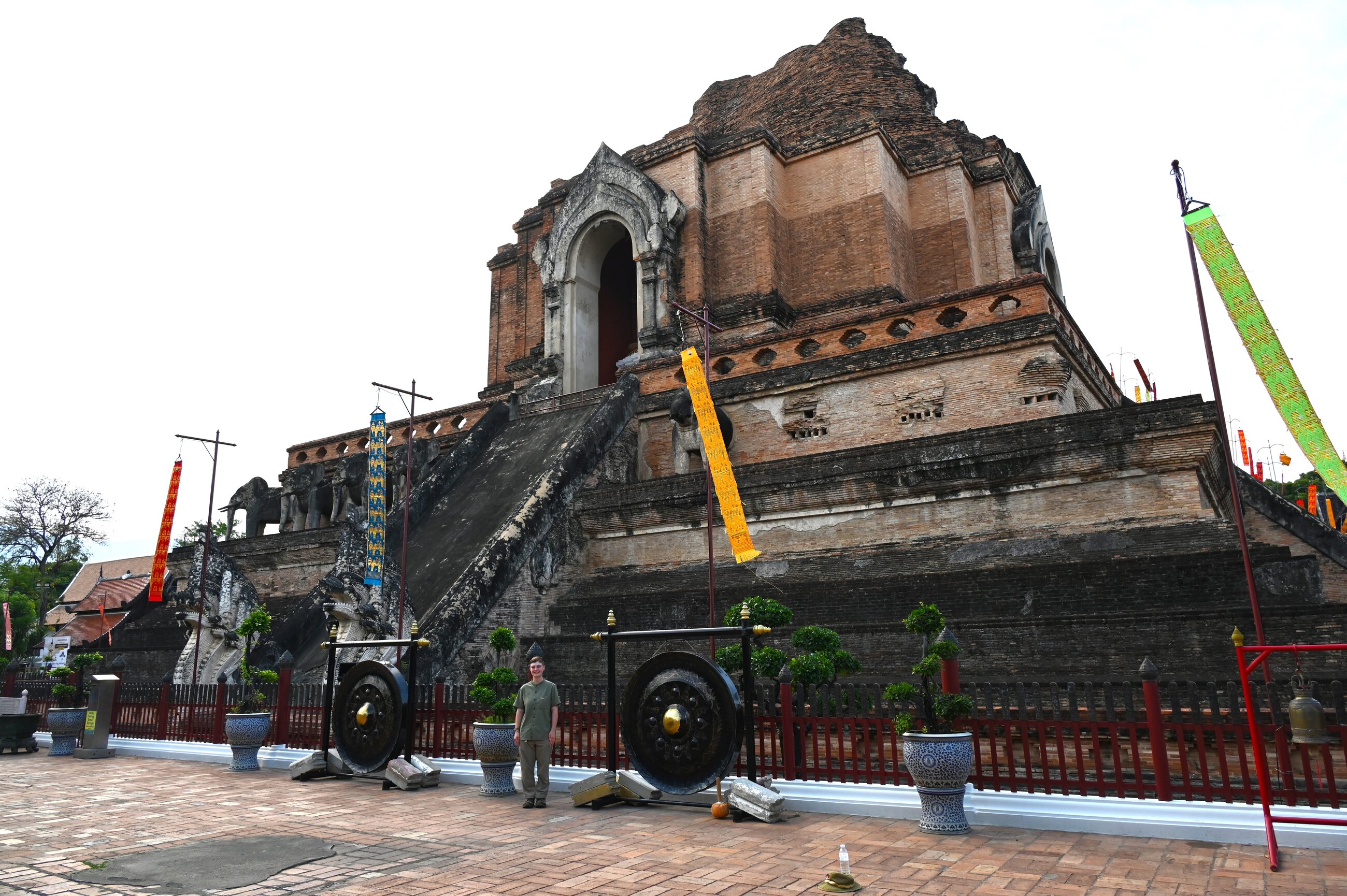 Me at Wat Chedi Luang Varavihara, Old Town Chiang Mai