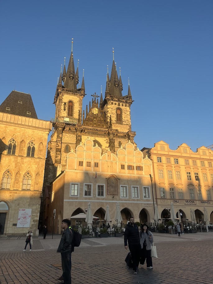 Our Lady before Tyn church in the town center