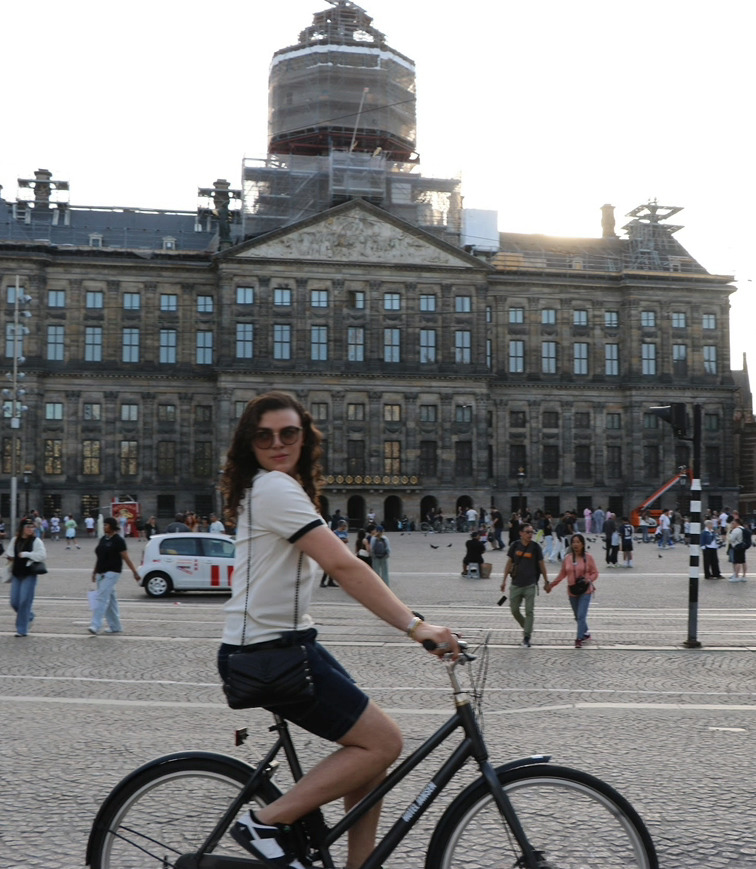 my best friend (my bike) and I in Dam Square