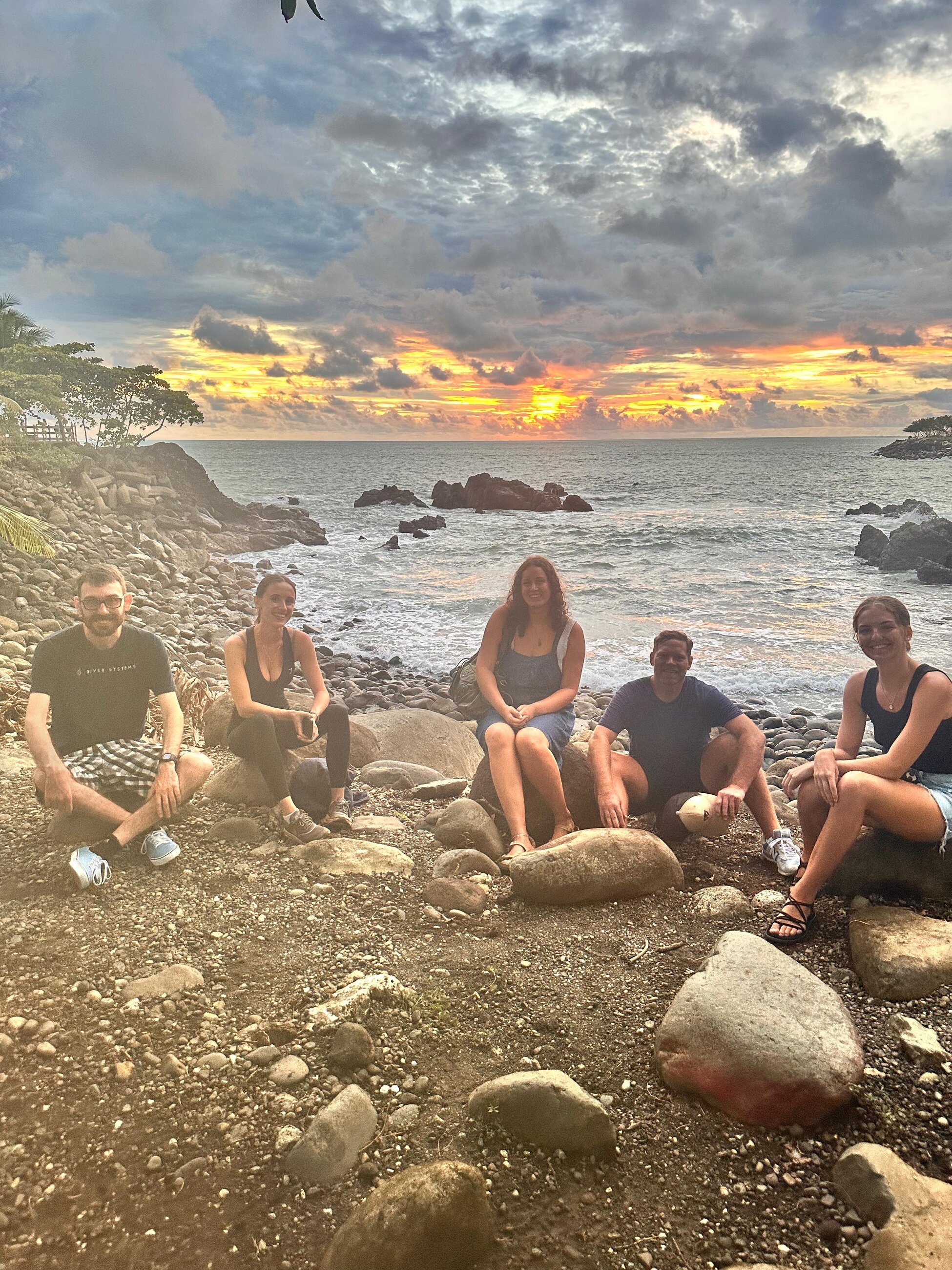 Sunset with the TEFL gang