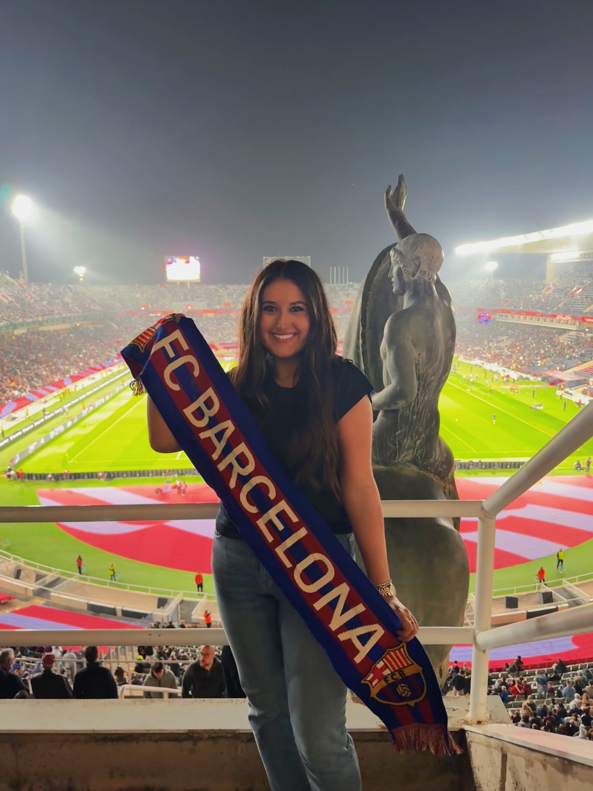 At the FC Barcelona game!