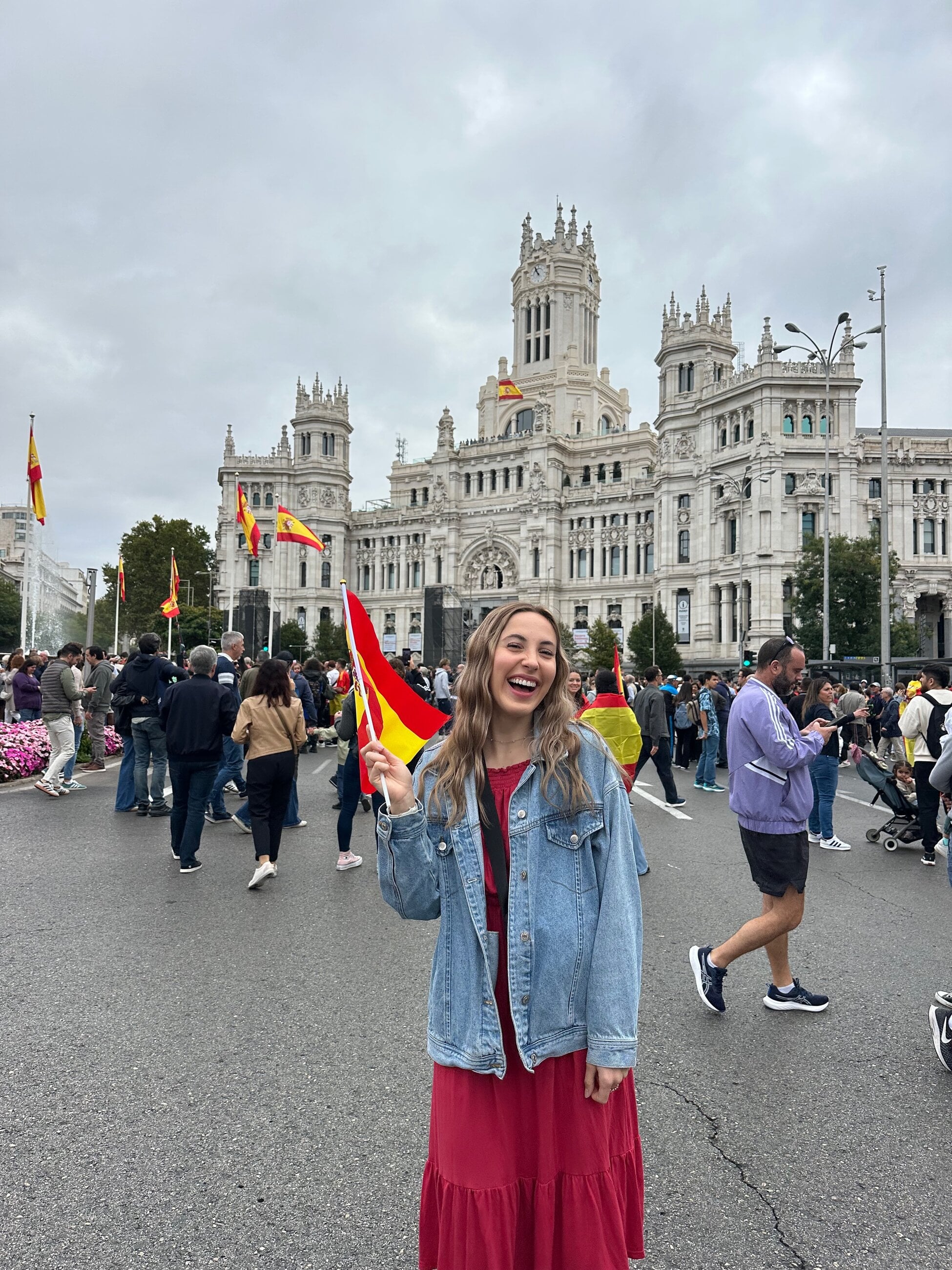 At a Spanish celebration parade in Madrid 