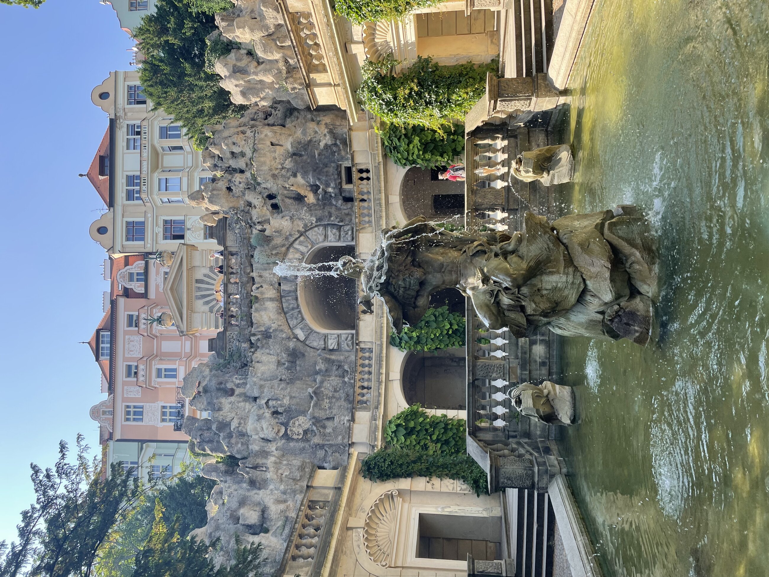 A fountain in my favorite park, Grebovka park
