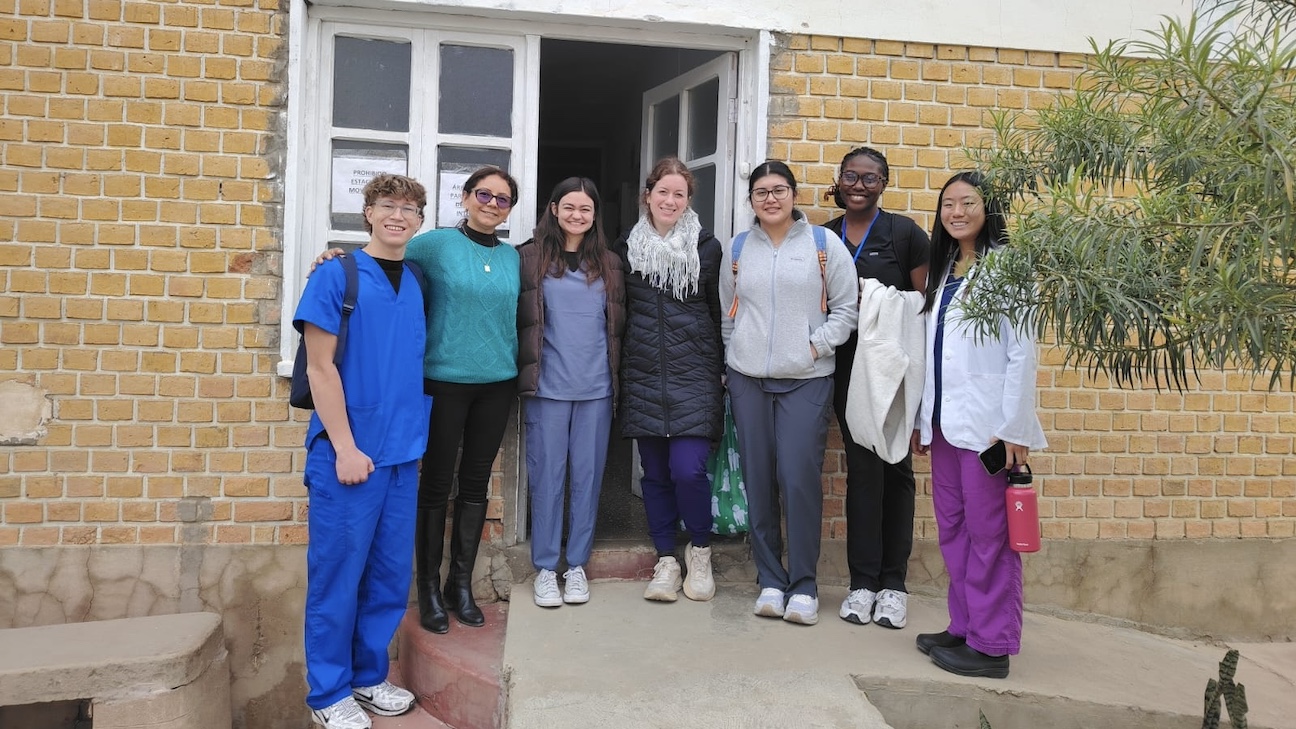 Group picture with medical director