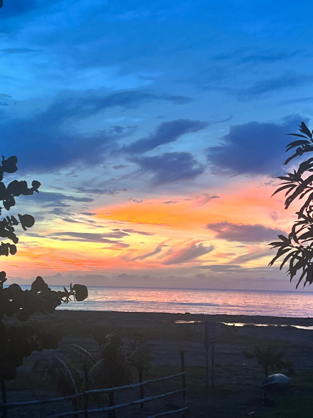 Sunset view from the Beach House
