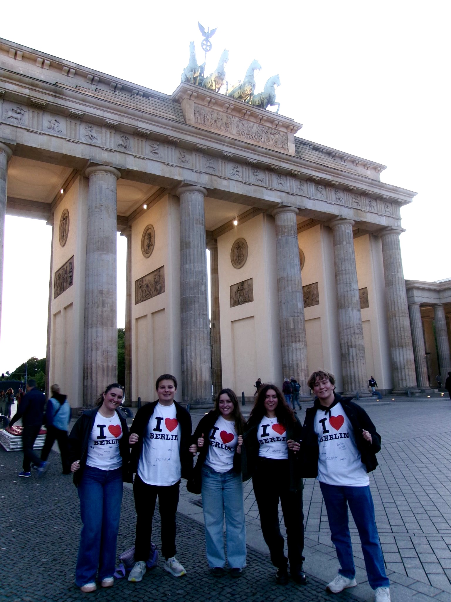 Me and my friends from AIFS saying good-bye to our city