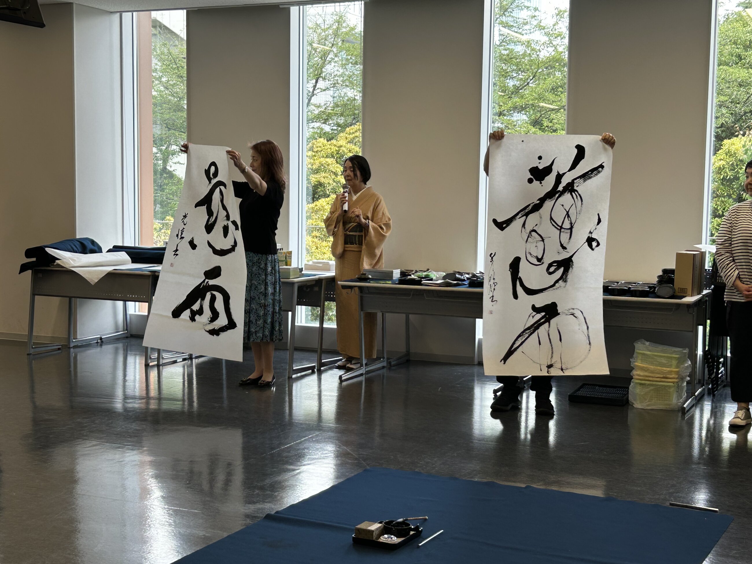 Calligraphy Lesson in Japan