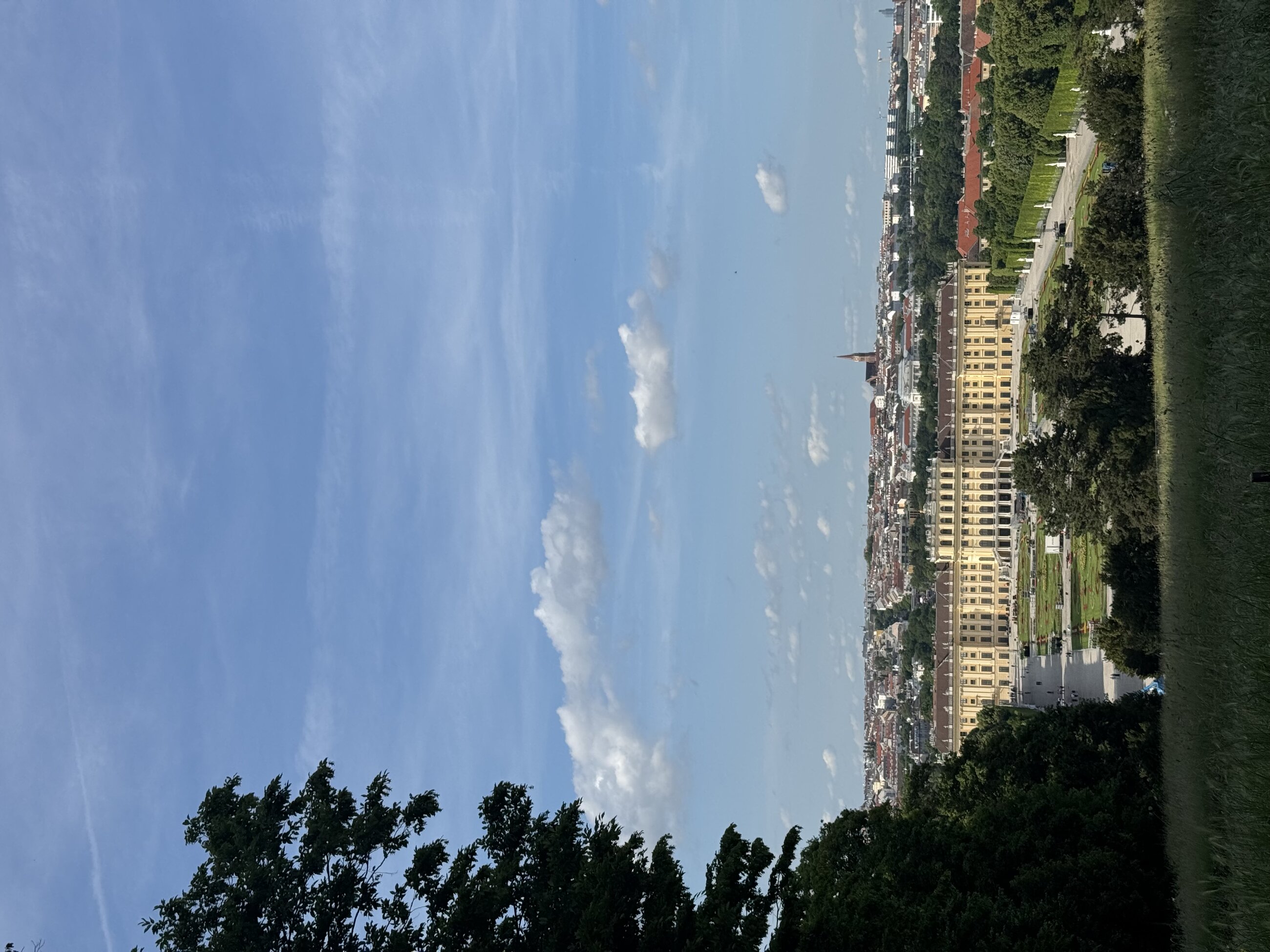 View of the city from Schönbrunn Palace